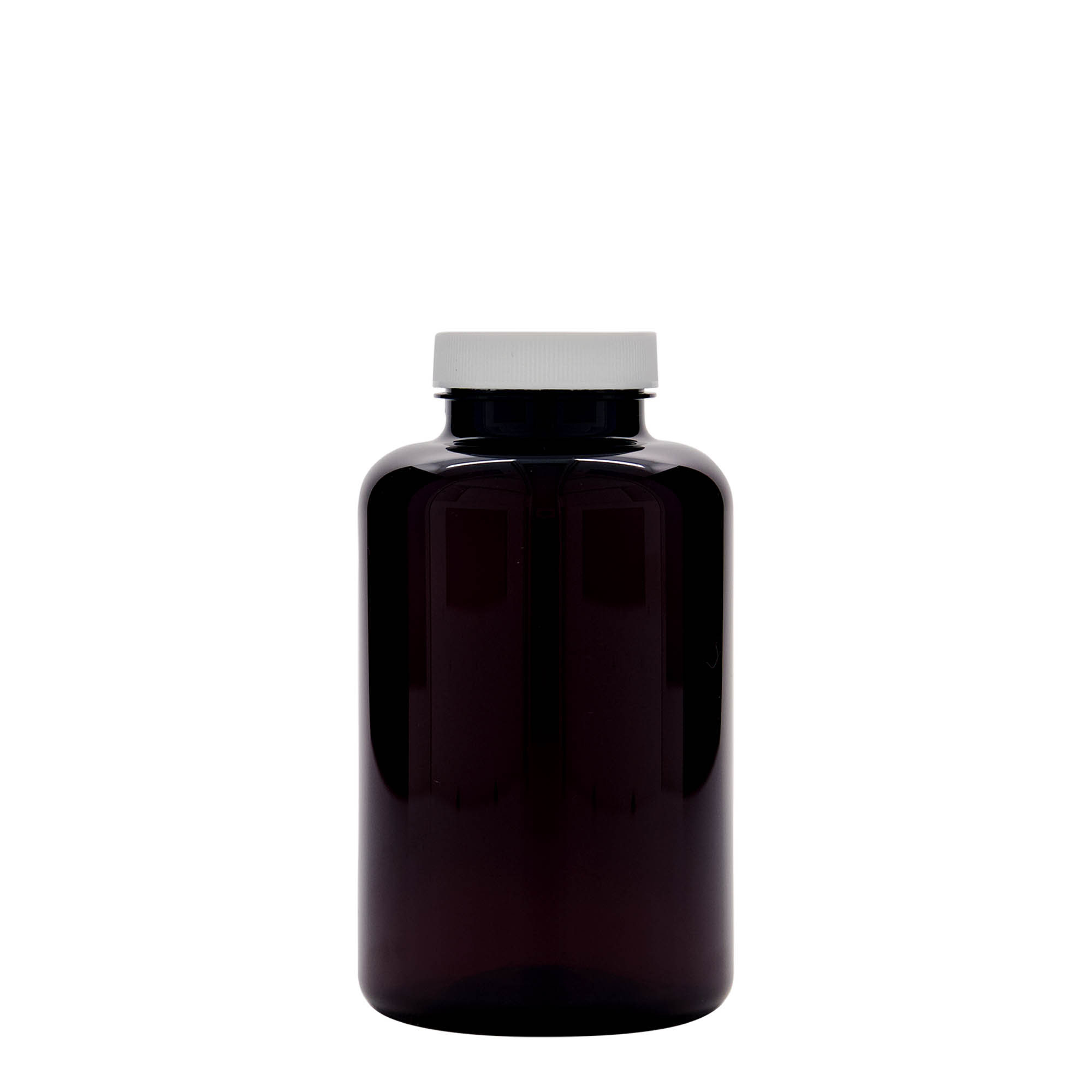 Pet-medicijnpotje, 500 ml, kunststof, bruin, monding: 45/400 Pet-medicijnpotje, 500 ml, kunststof, bruin, monding: 45/400