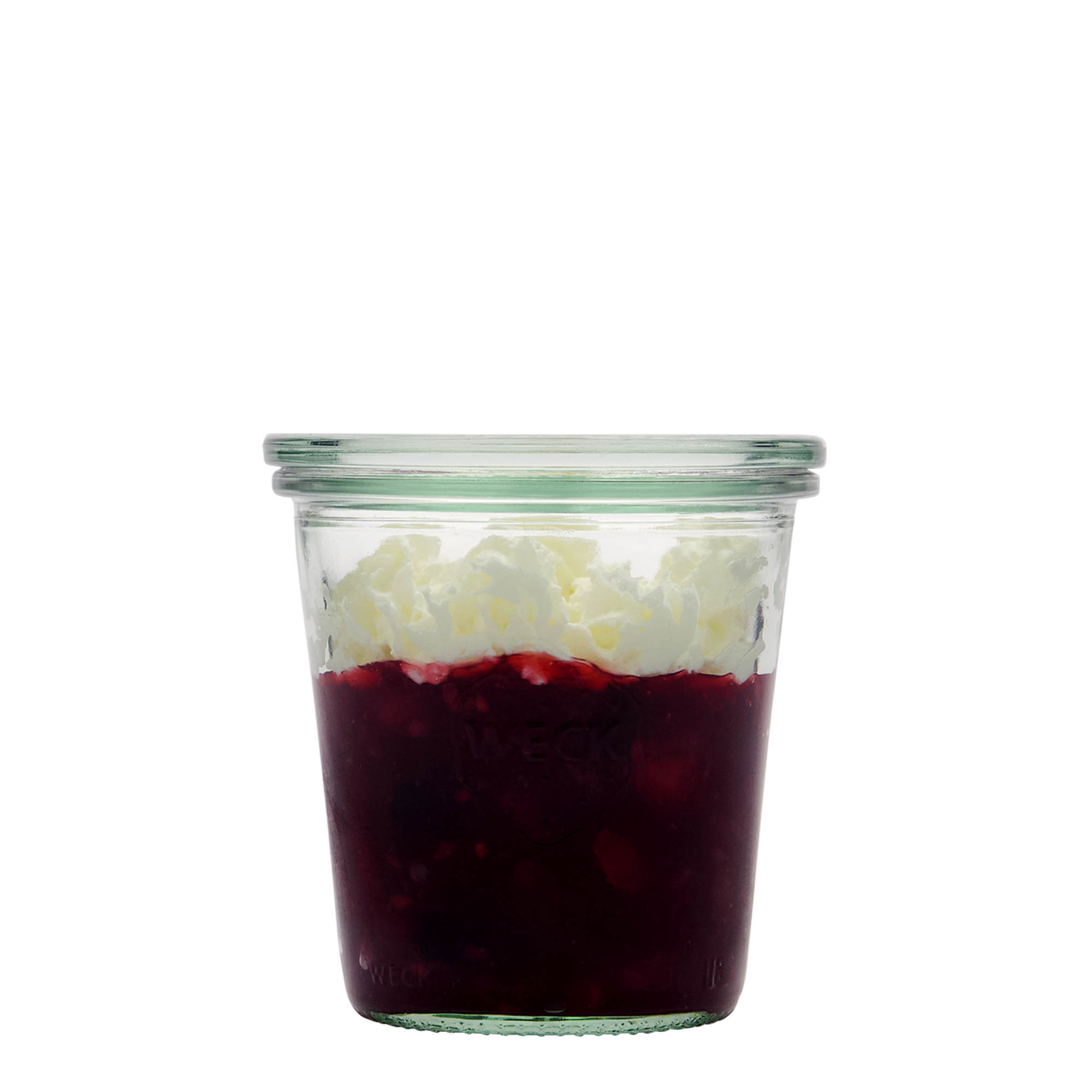 Verrine WECK 290 ml, bouchage: bords arrondis Verrine WECK 290 ml, bouchage: bords arrondis