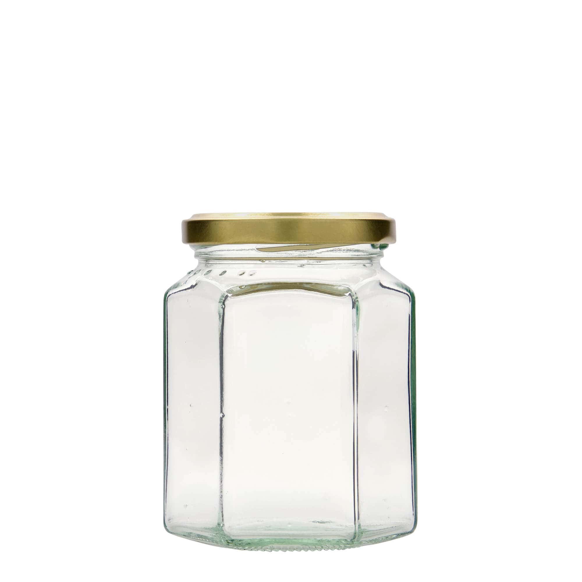 Bocal hexagonal 288 ml, bouchage: Twist-Off (TO 63)