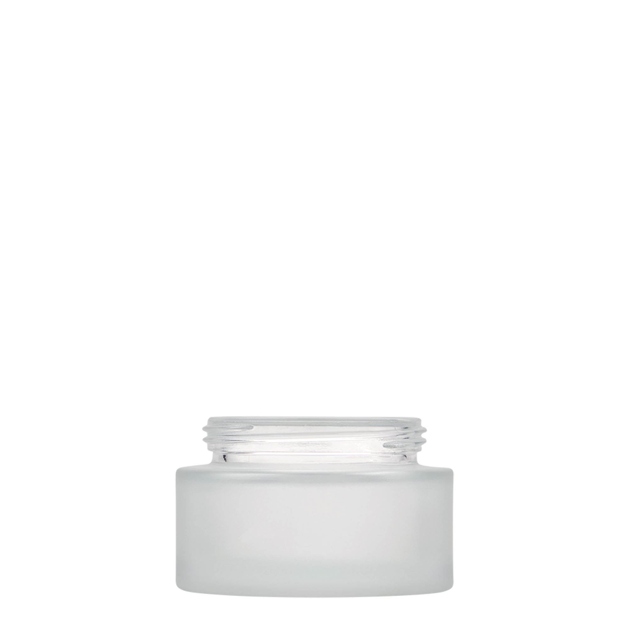 Pot 50 ml 'Platin Edition', verre, glacé, bouchage: Bougage à vis Pot 50 ml 'Platin Edition', verre, glacé, bouchage: Bougage à vis