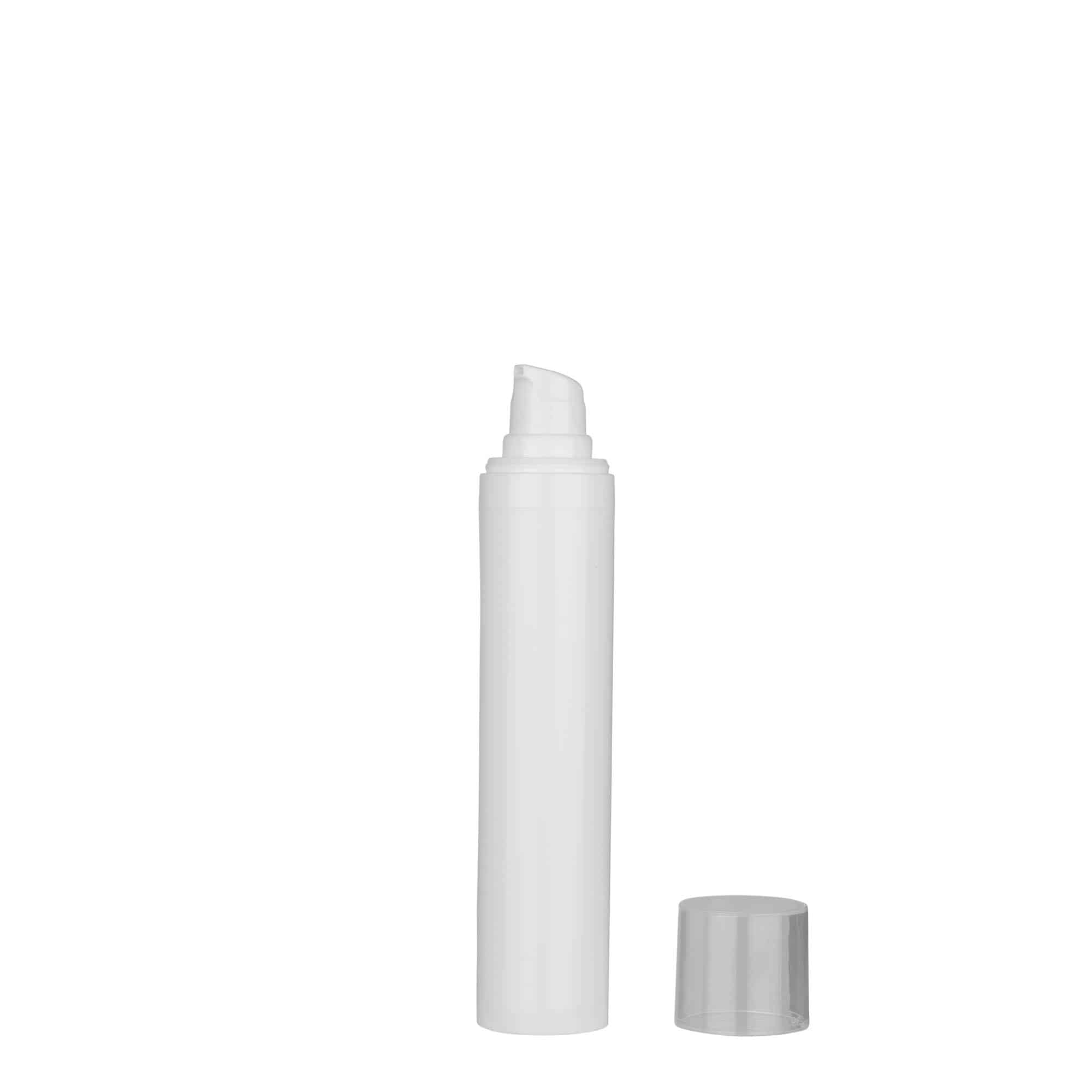 Flacon airless 50 ml 'Micro', plastique PP, blanc
