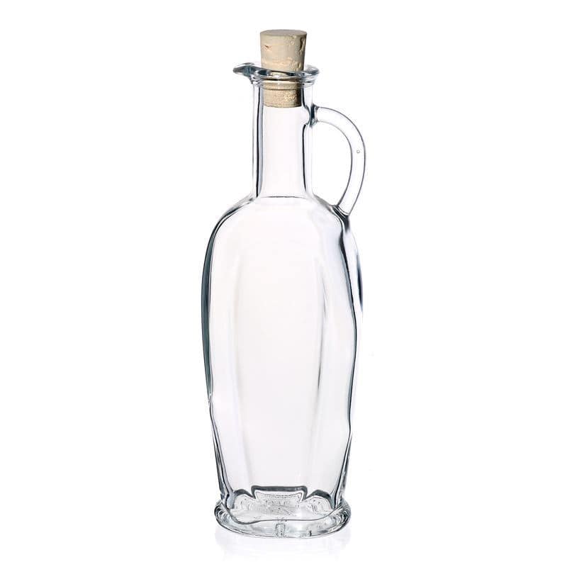 Glazen fles 'Eleganta', 250 ml, ovaal, monding: kurk Glazen fles 'Eleganta', 250 ml, ovaal, monding: kurk