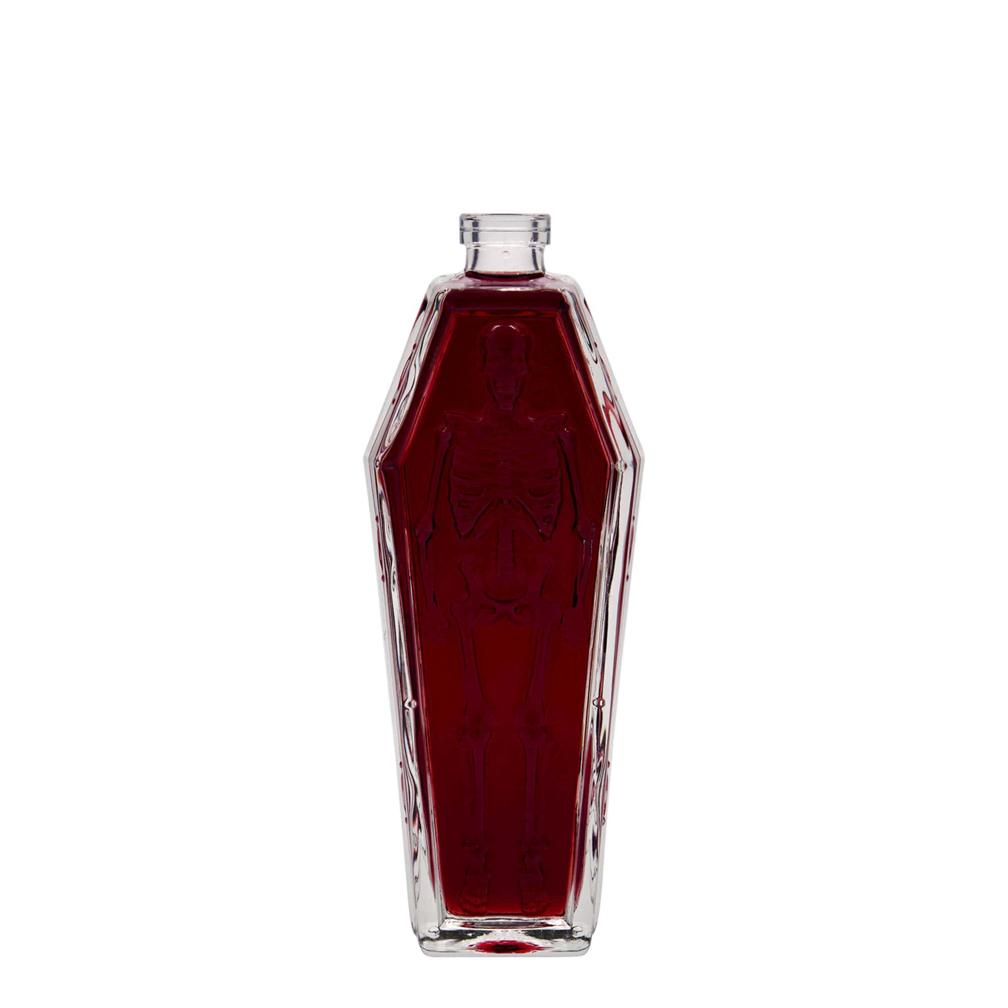 Bouteille en verre 200 ml 'Cercueil', bouchage: bouchon