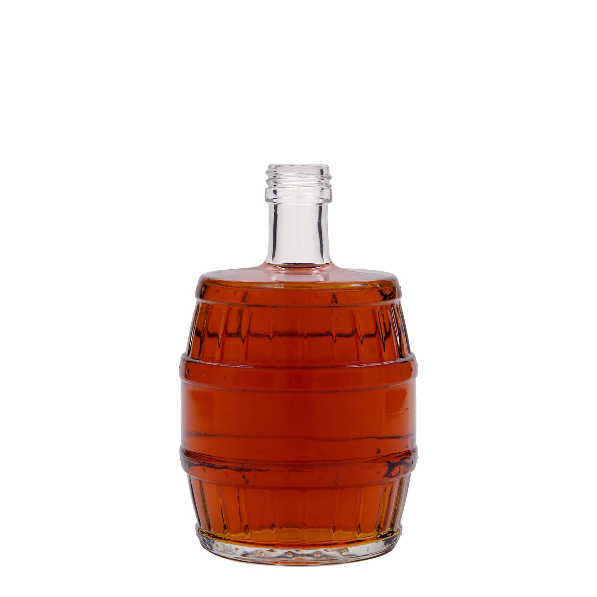 Glazen fles 'Vat', 500 ml, monding: PP 28 Glazen fles 'Vat', 500 ml, monding: PP 28