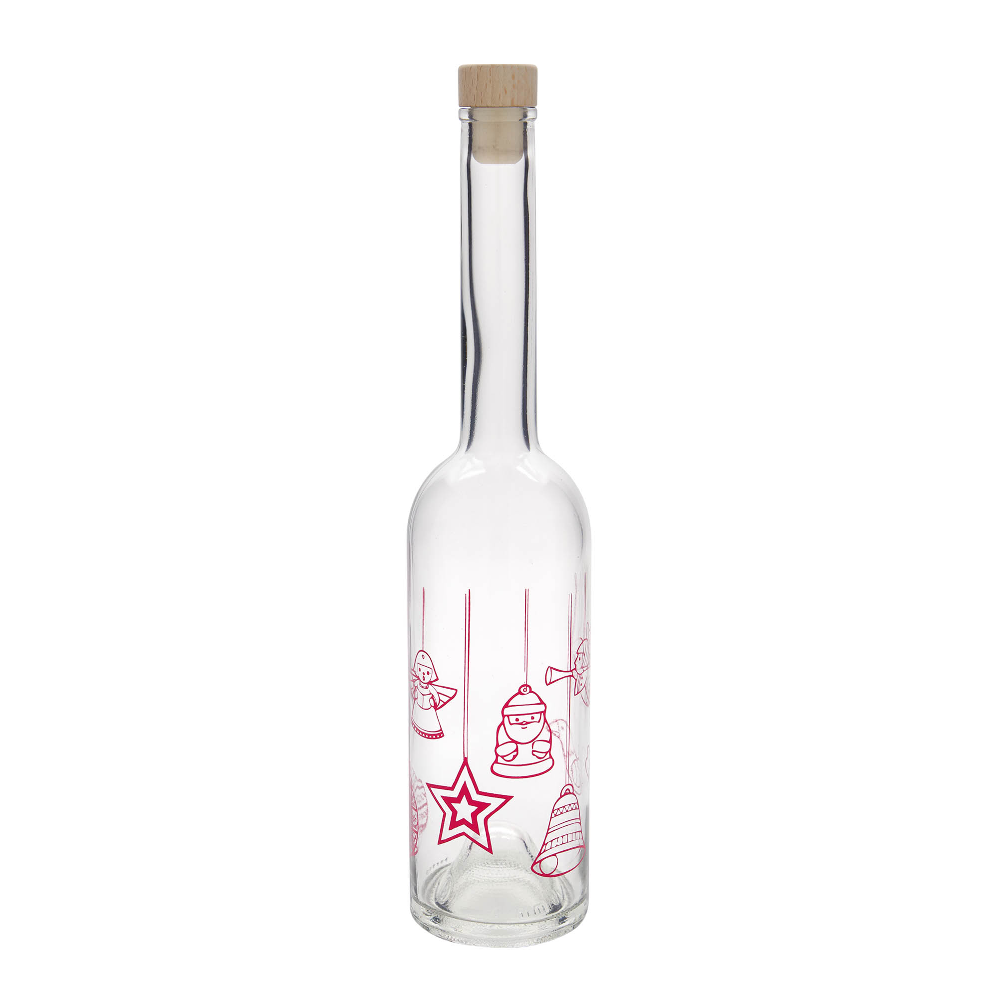 Bouteille en verre 500 ml 'Opera', motif : étoiles, bouchage: bouchon