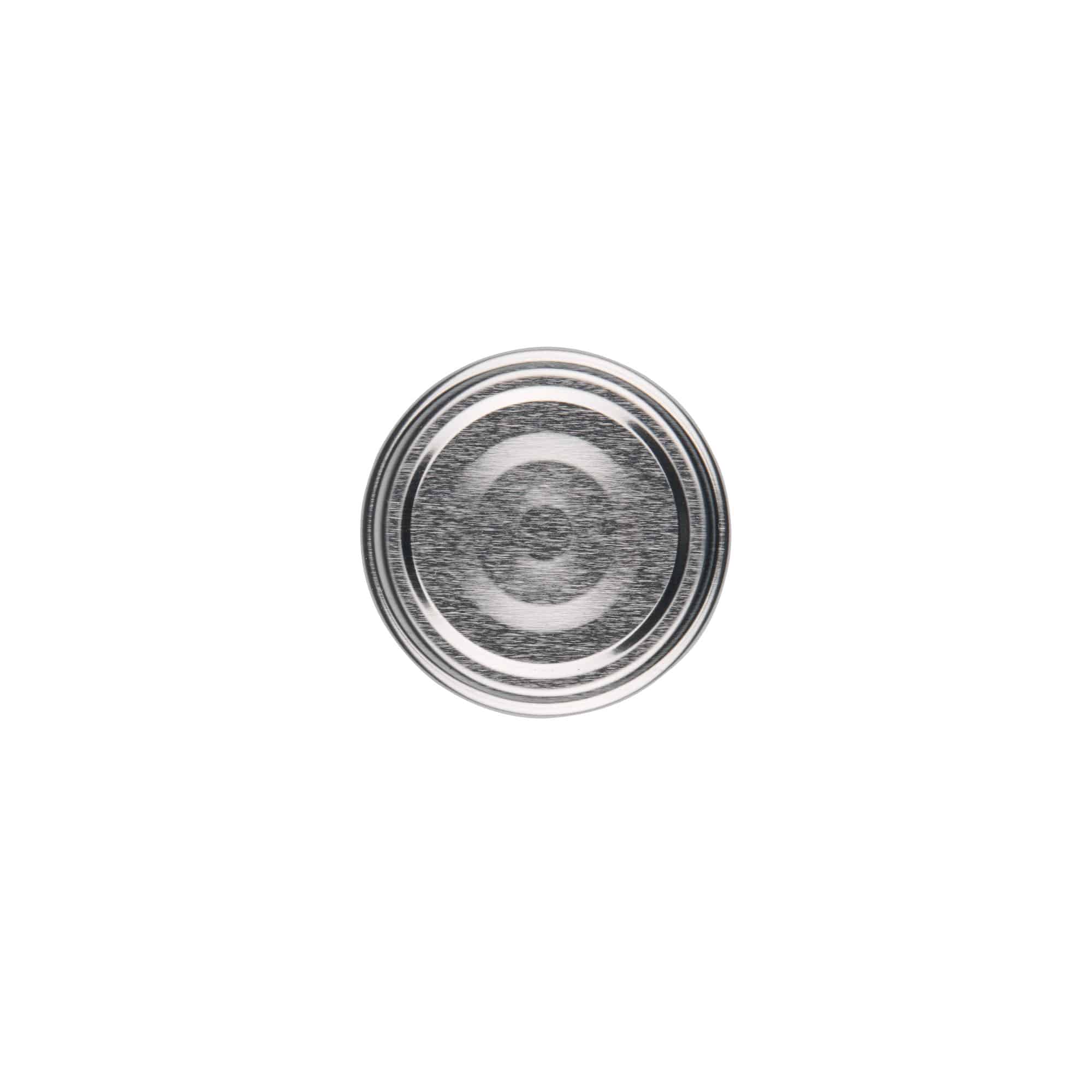 Twist-offdeksel, blik, zilver, voor monding: TO 48