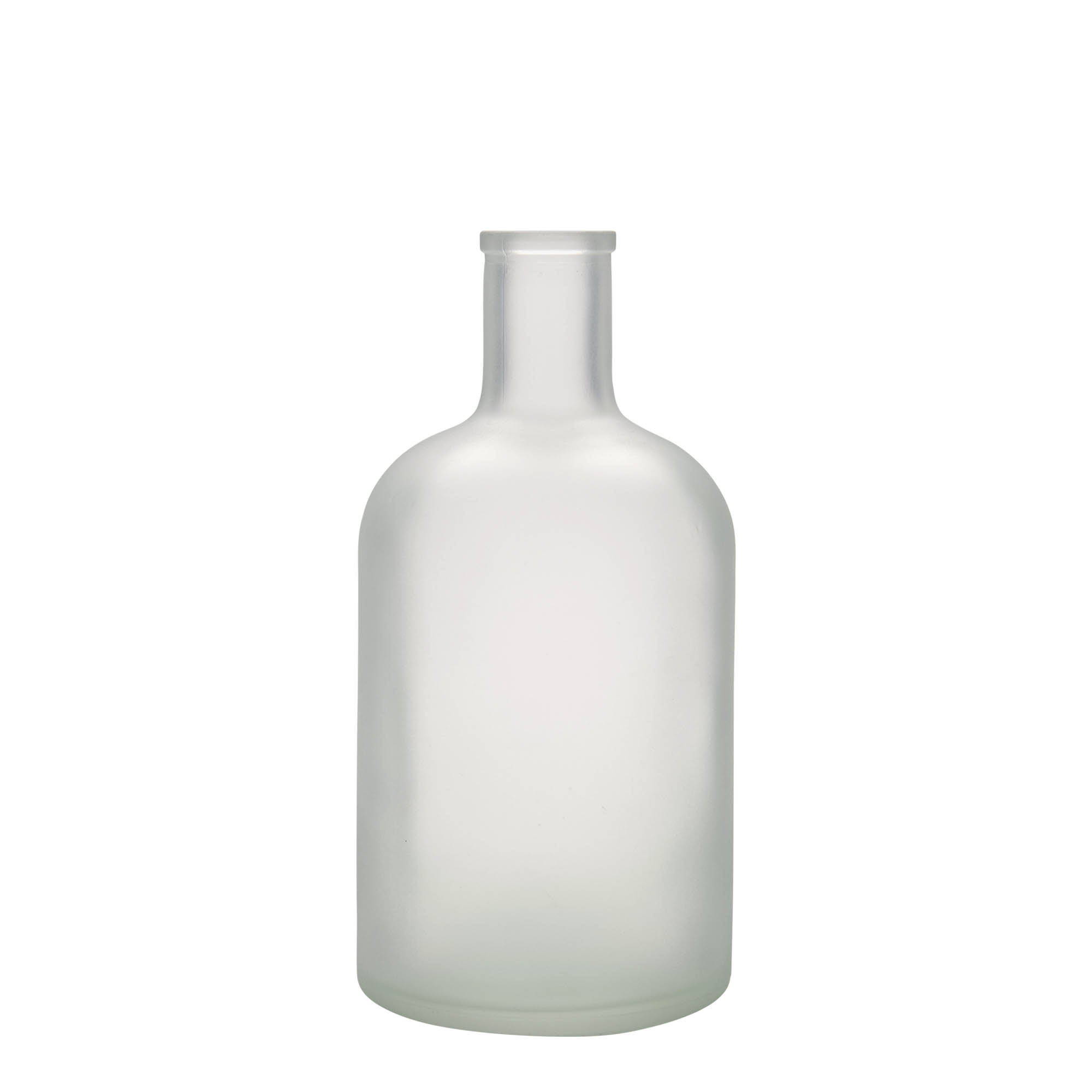 Glazen fles 'Gerardino', 700 ml, gematteerd, monding: kurk Glazen fles 'Gerardino', 700 ml, gematteerd, monding: kurk