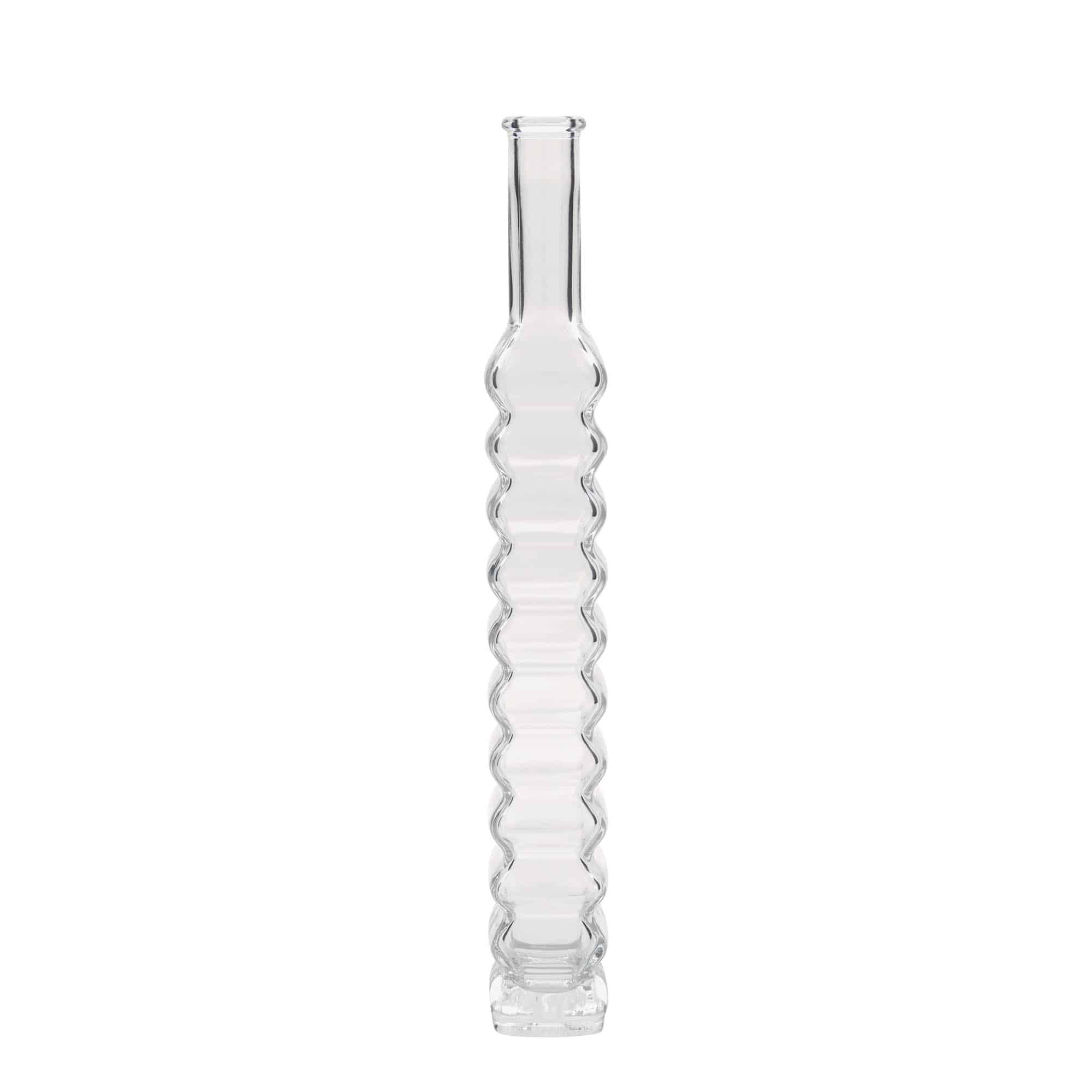 Glazen fles 'Roma', 200 ml, vierkant, monding: kurk Glazen fles 'Roma', 200 ml, vierkant, monding: kurk