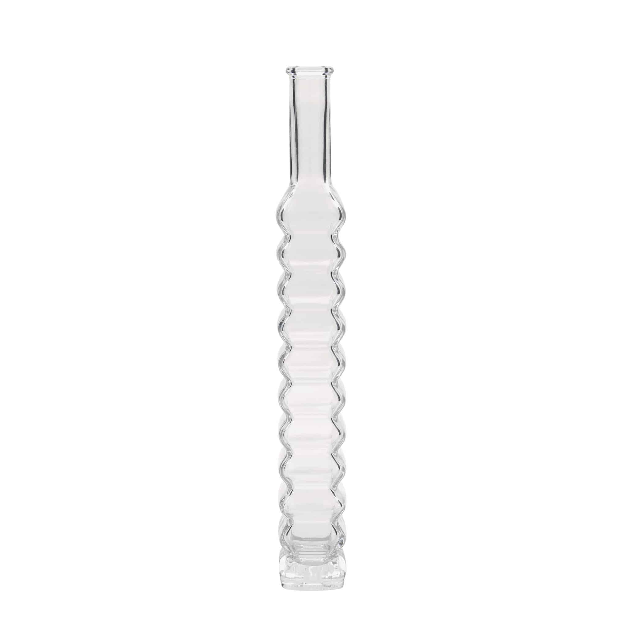 Bouteille en verre 200 ml 'Roma', carrée, bouchage: bouchon