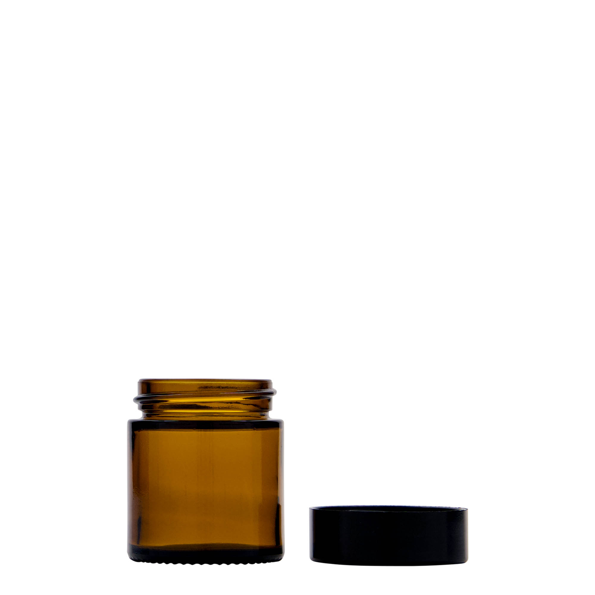 Pot 30 ml 'Brown Line', verre, brun, bouchage: Bougage à vis