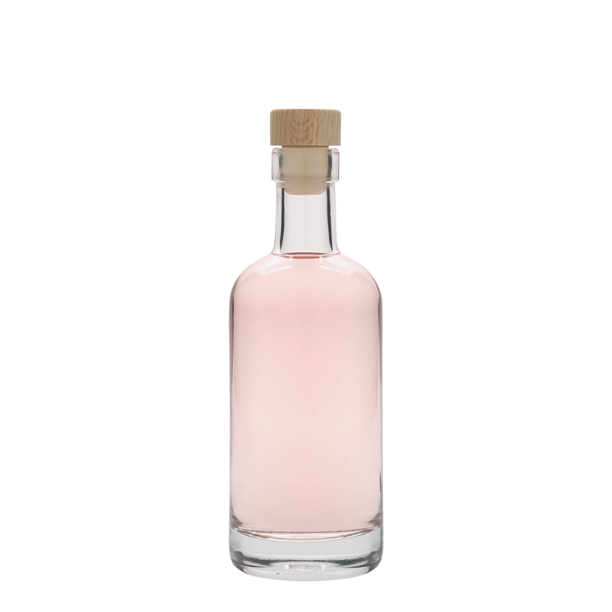 Glazen fles 'Linea Uno', 250 ml, monding: kurk Glazen fles 'Linea Uno', 250 ml, monding: kurk