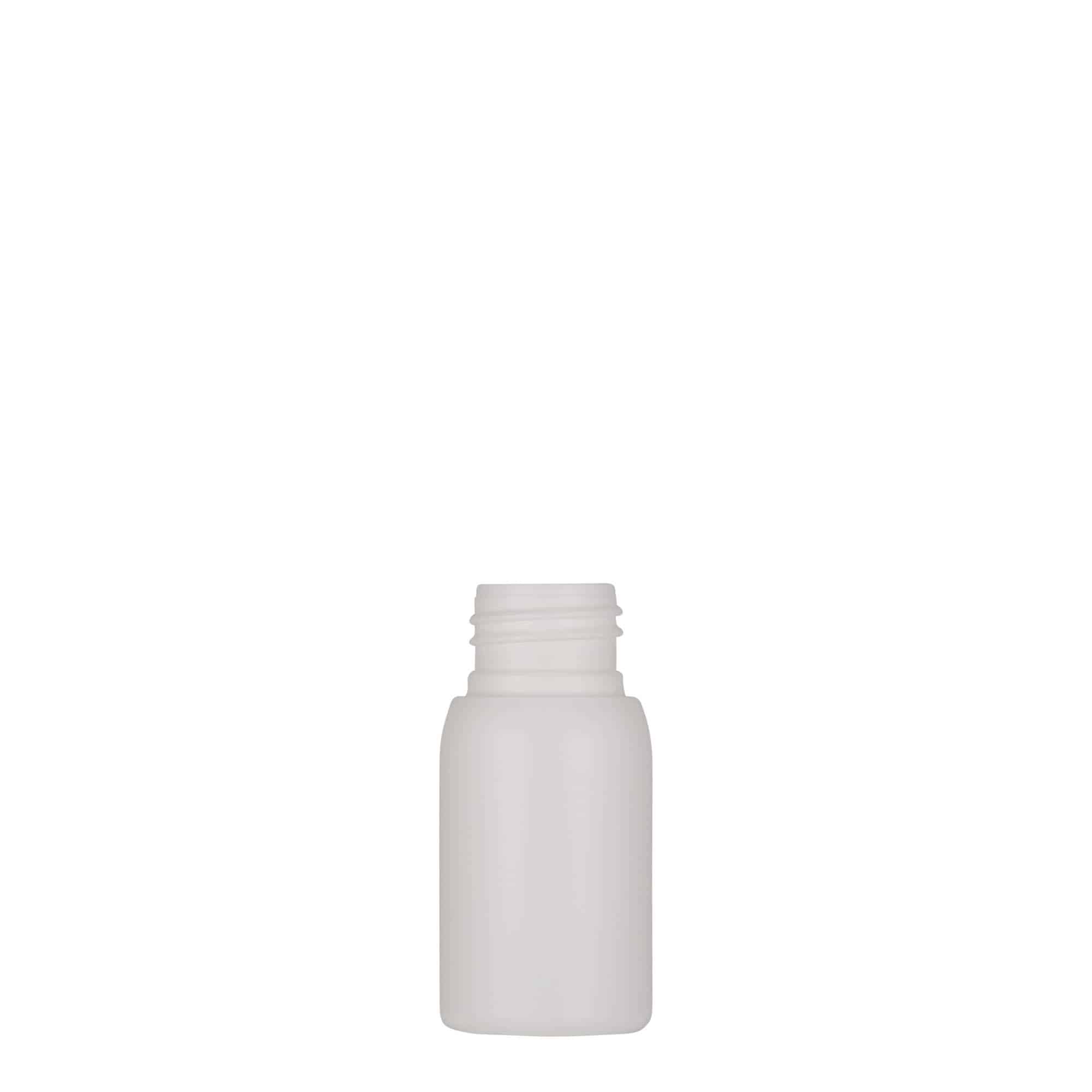 Bouteille en plastique 30 ml 'Tuffy', PEHD, blanche, bouchage: 24/410