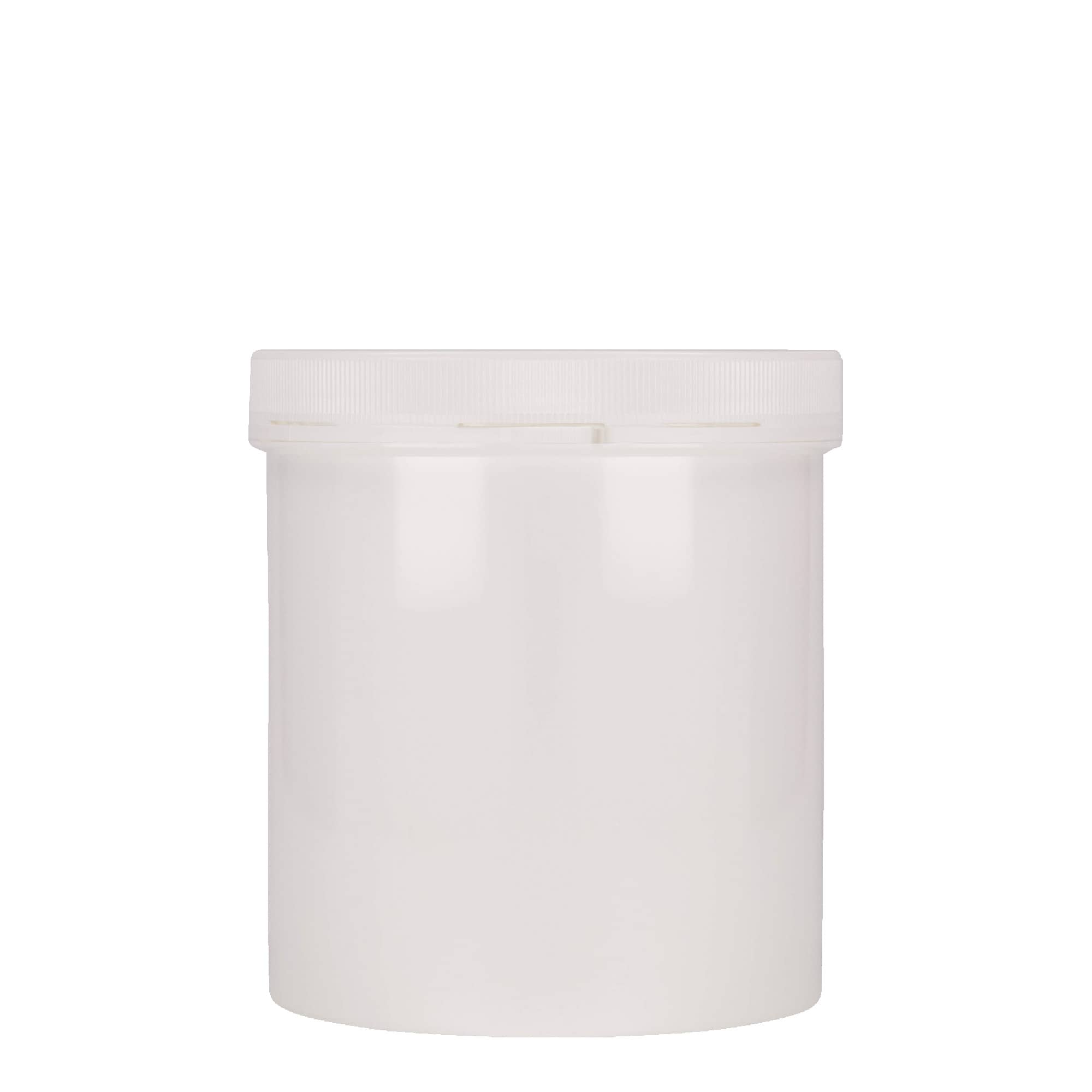 Plastic pot 'Securilock', 1000 ml, PP, wit, monding: schroefsluiting