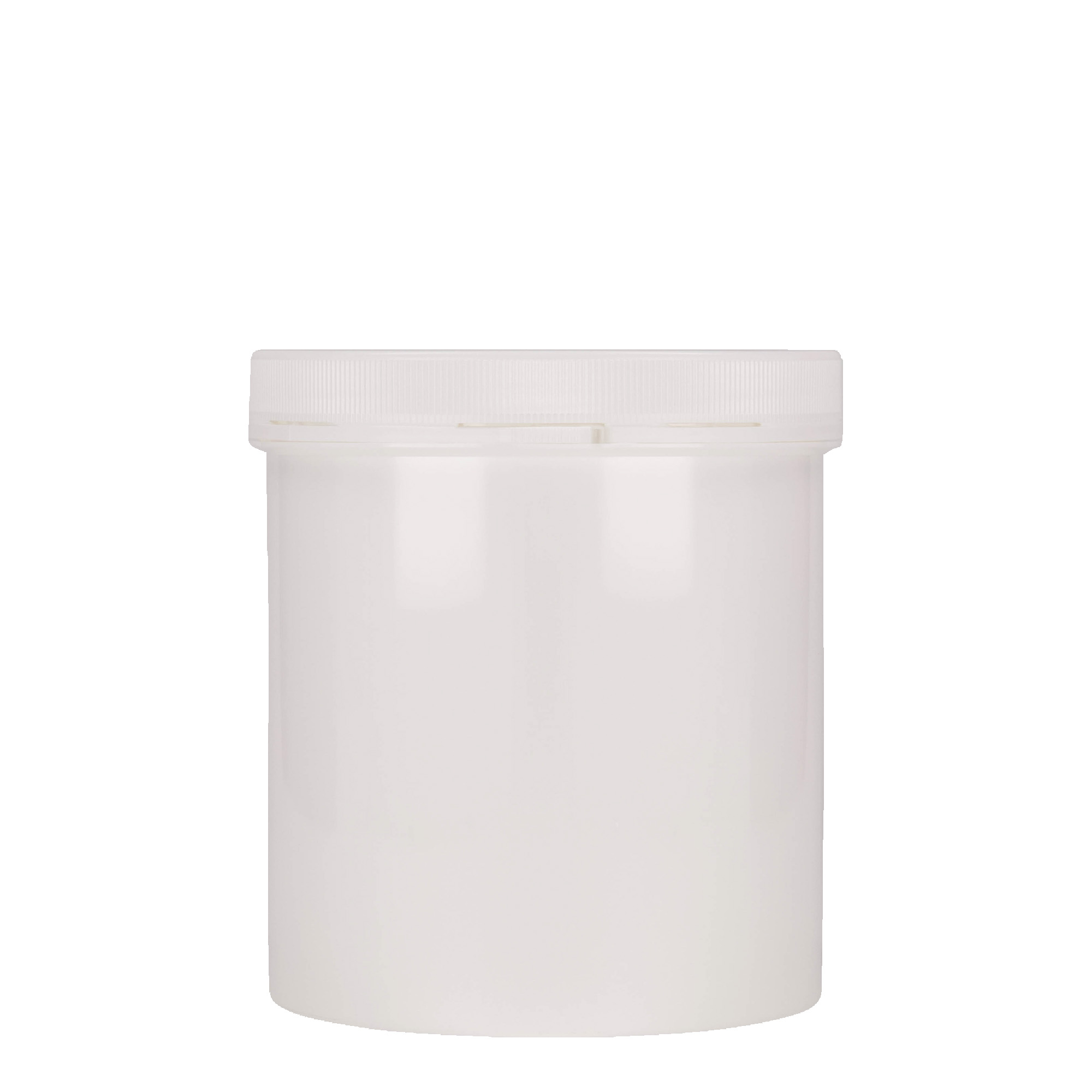 Boîte en plastique 1 000 ml 'Securilock', PP, blanche, bouchage: Bougage à vis