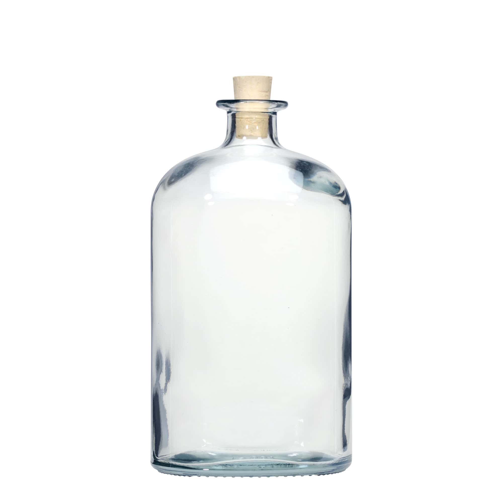 Bouteille en verre 1 000 ml 'Dundee', ovale, bouchage: bouchon