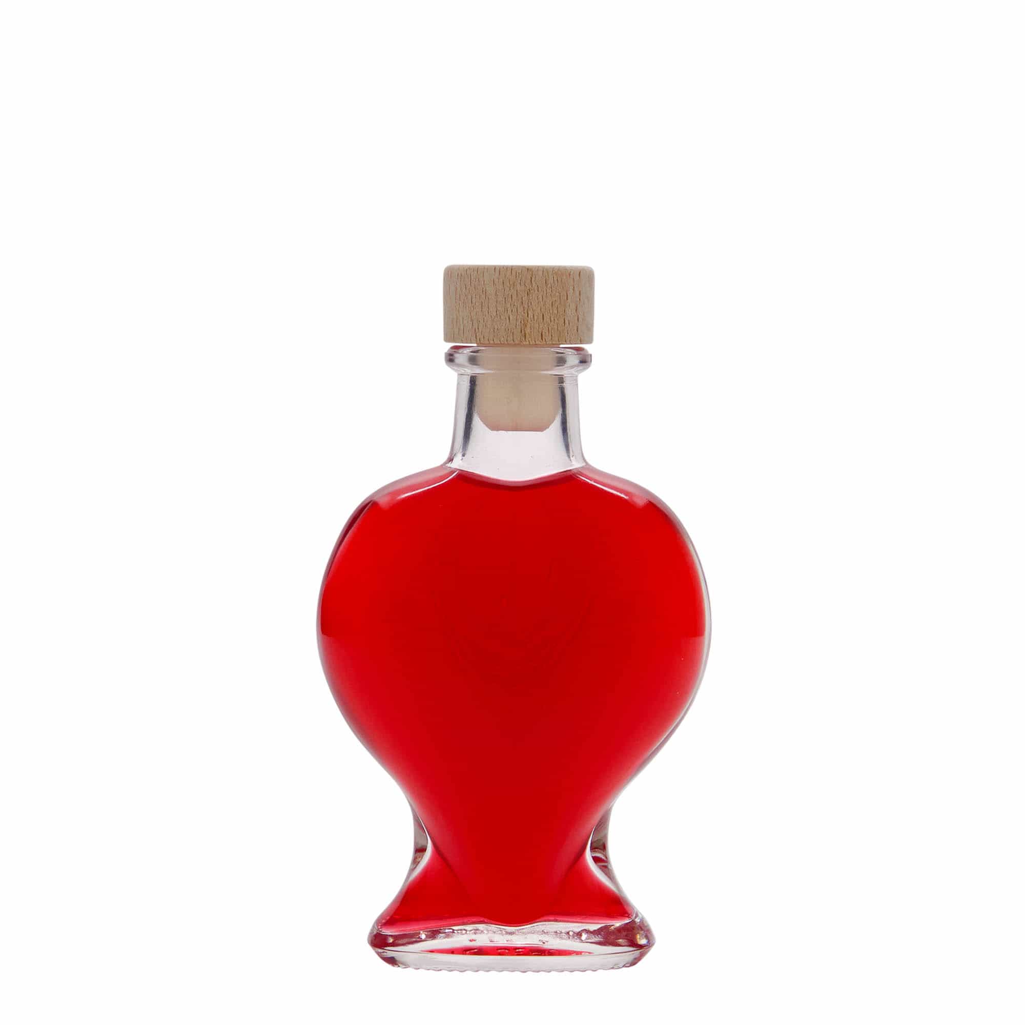 Glazen fles 'Doodkist', 100 ml, monding: kurk