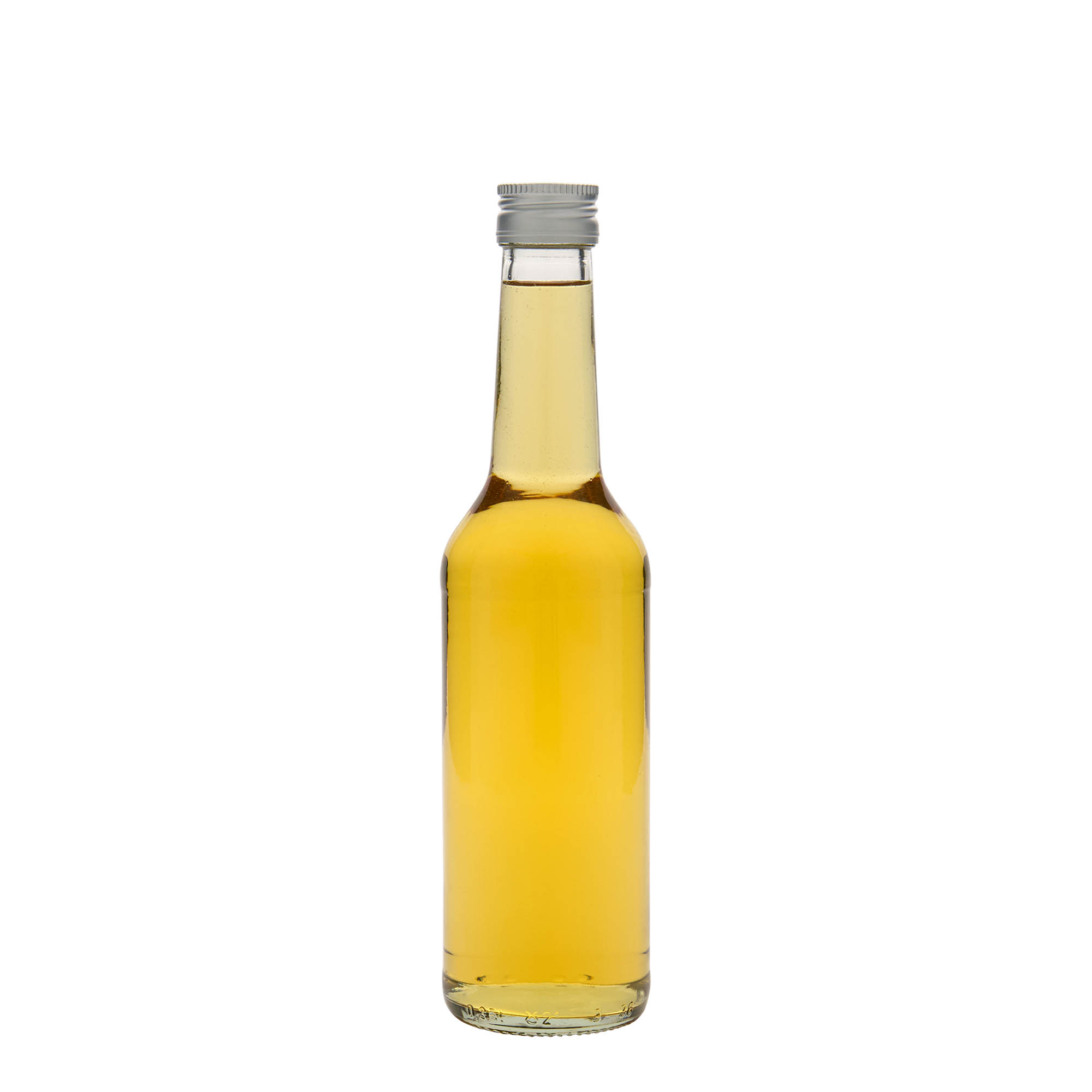 Glazen fles met rechte hals, 350 ml, monding: PP 28