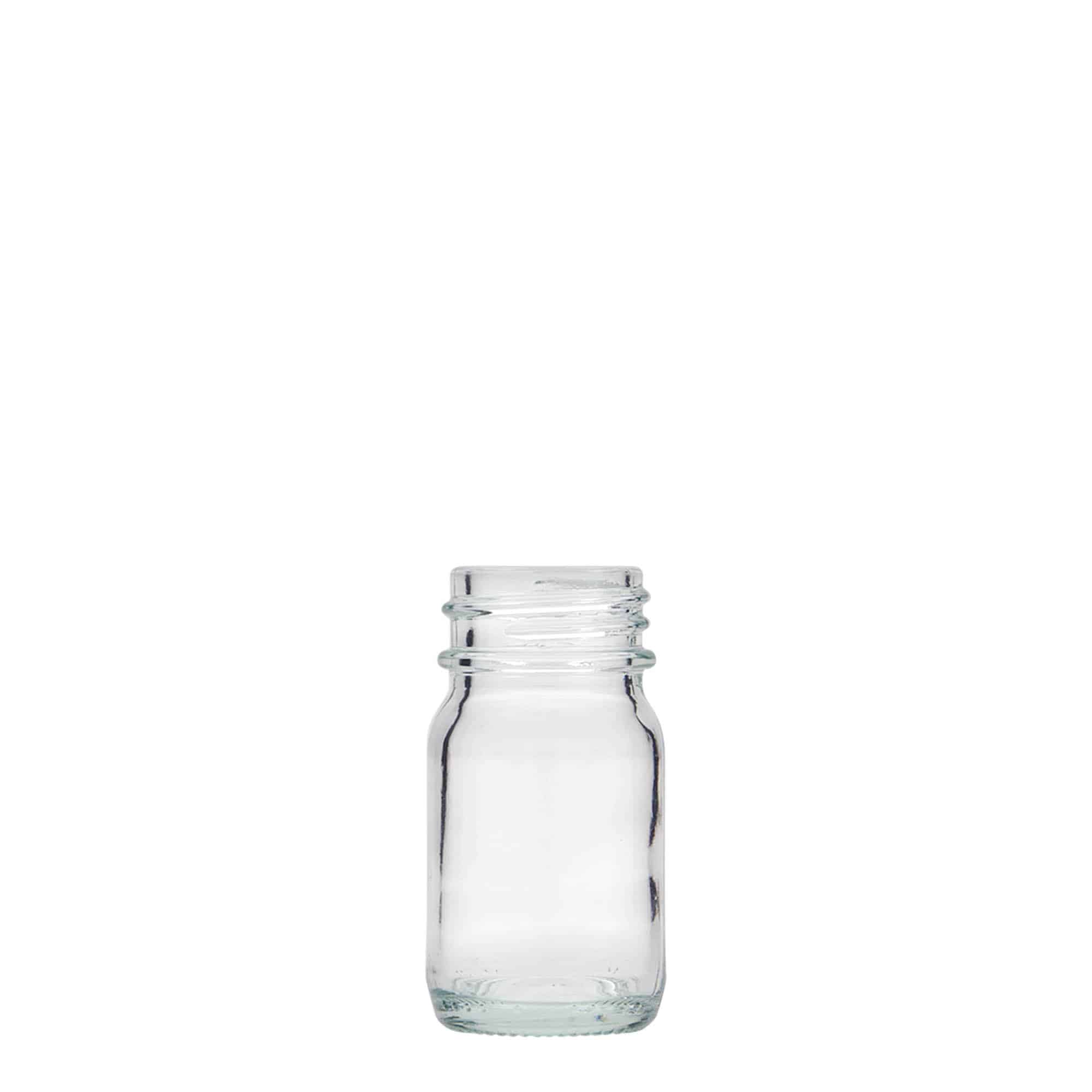 Pot met brede hals, 30 ml, monding: DIN 32