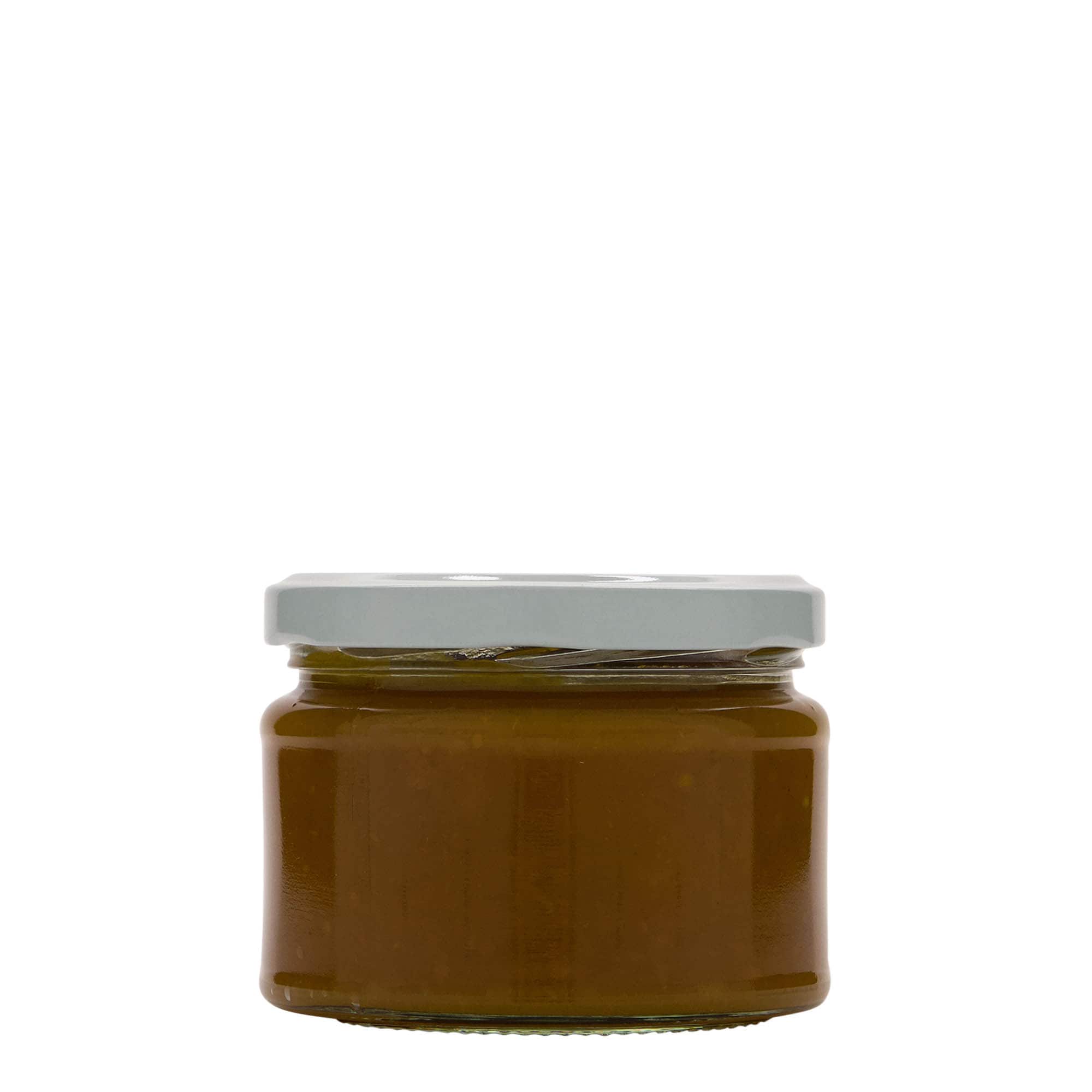 Vlakke ronde pot, 280 ml, monding: twist-off (TO 82)