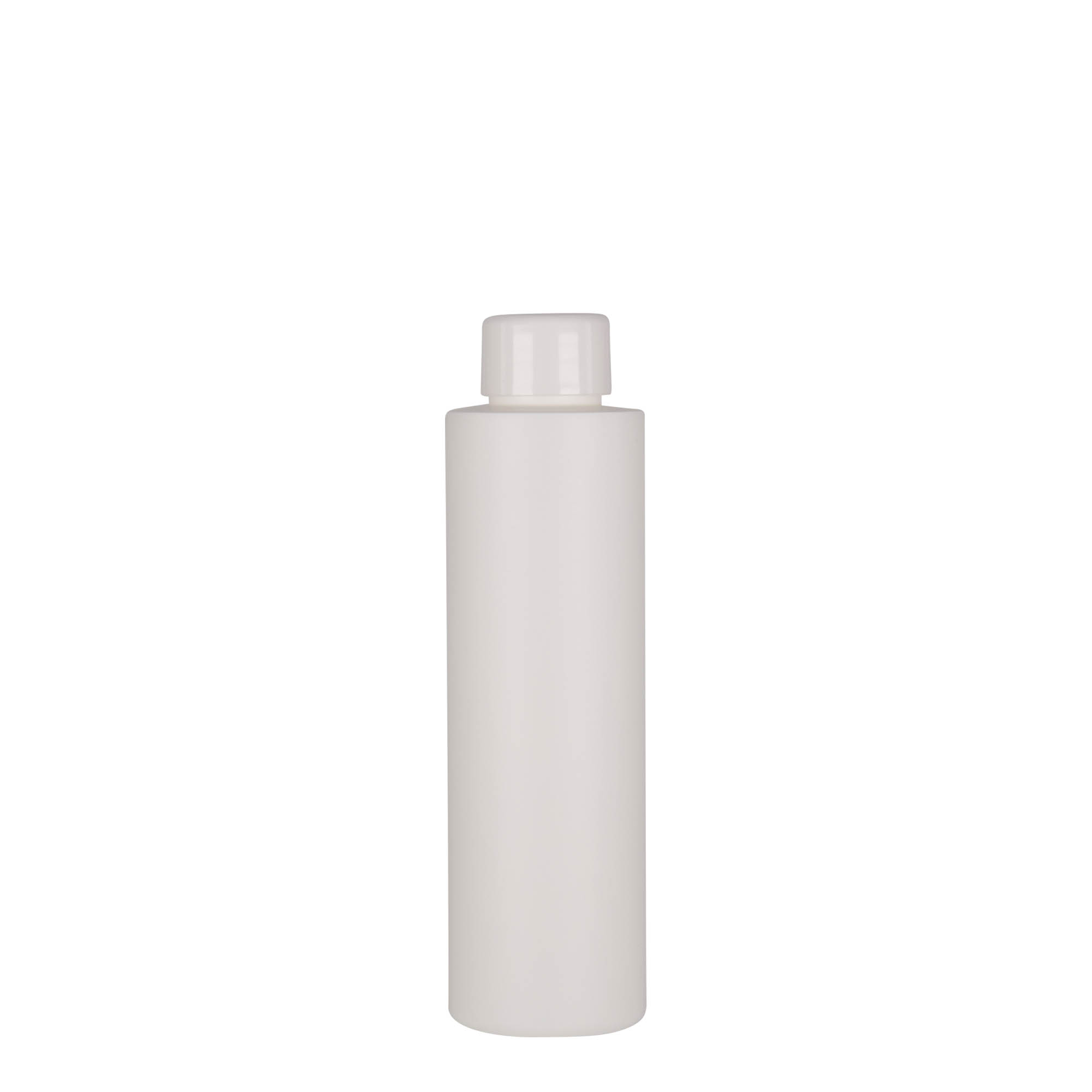 Plastic fles 'Pipe', 150 ml, HDPE, wit, monding: 24/410 Plastic fles 'Pipe', 150 ml, HDPE, wit, monding: 24/410