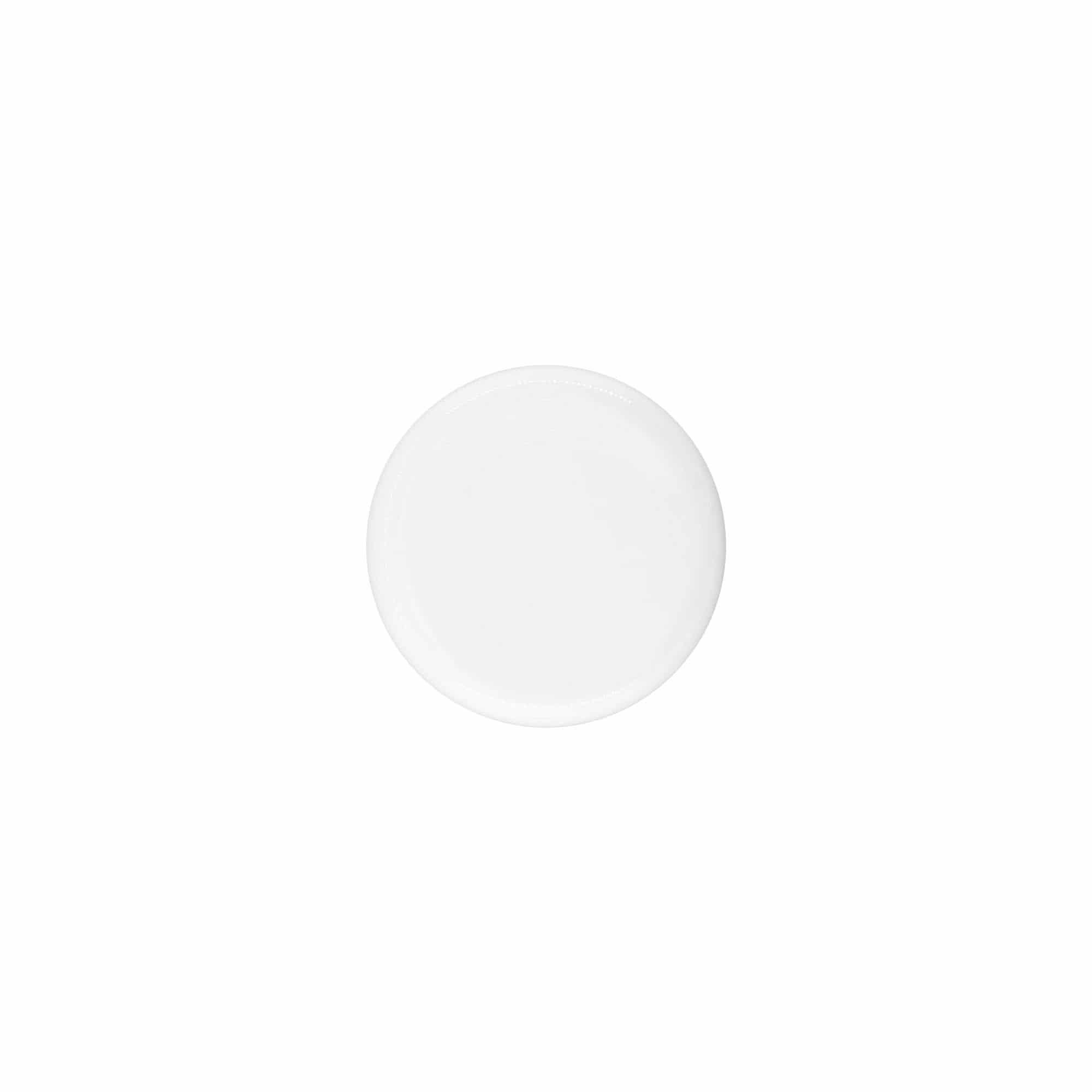 Bougage à vis pour 30 ml 'Bianca', plastique PP, blanc
