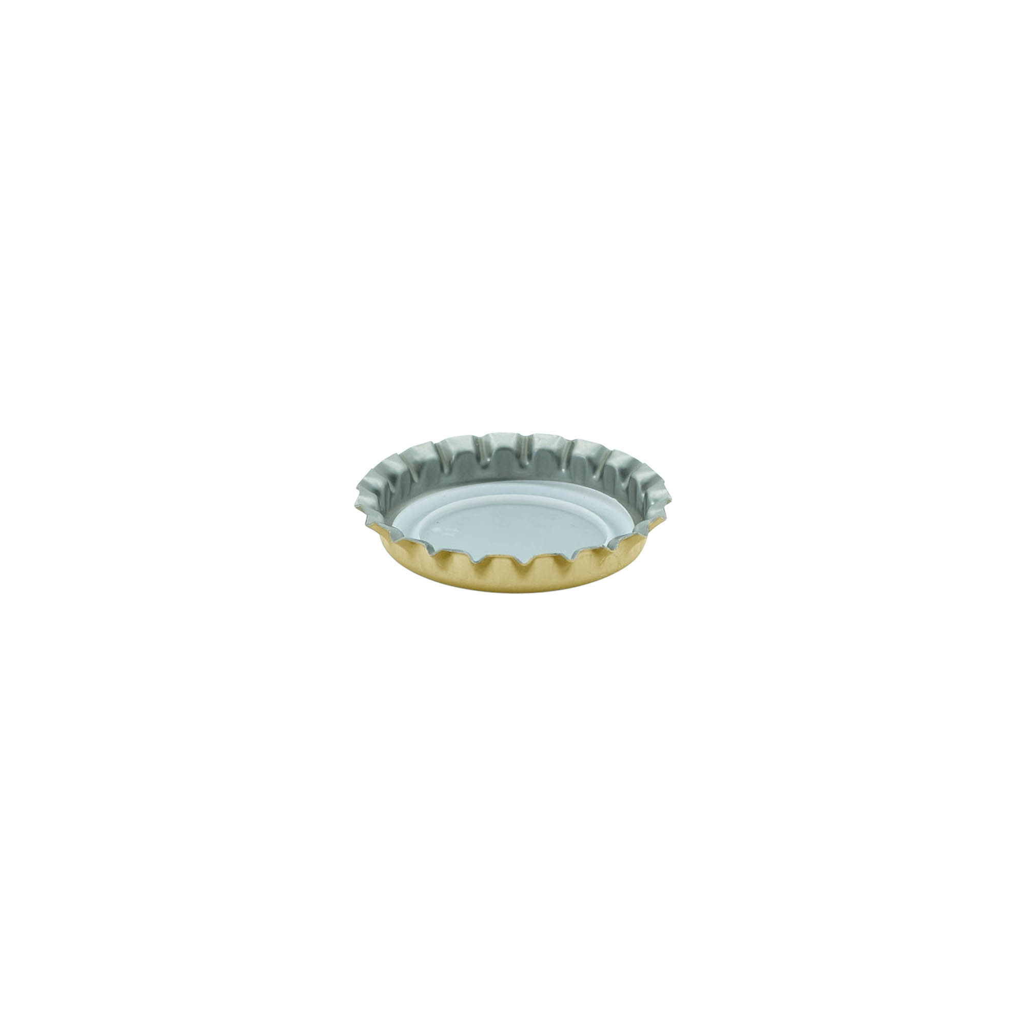 Kroonkurk, 26 mm, metaal, goud Kroonkurk, 26 mm, metaal, goud