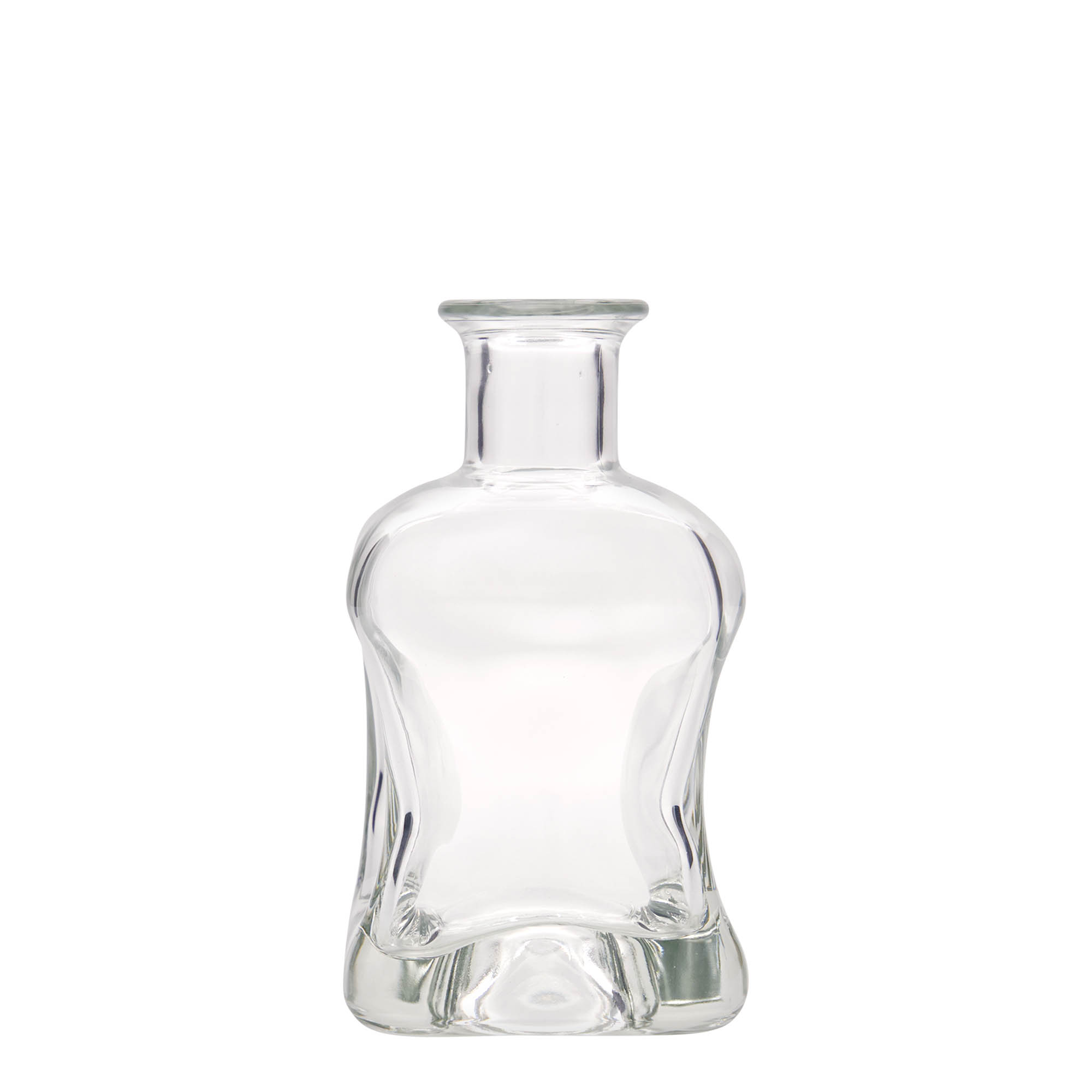 Glazen fles 'Dublin', 350 ml, vierkant, monding: kurk
