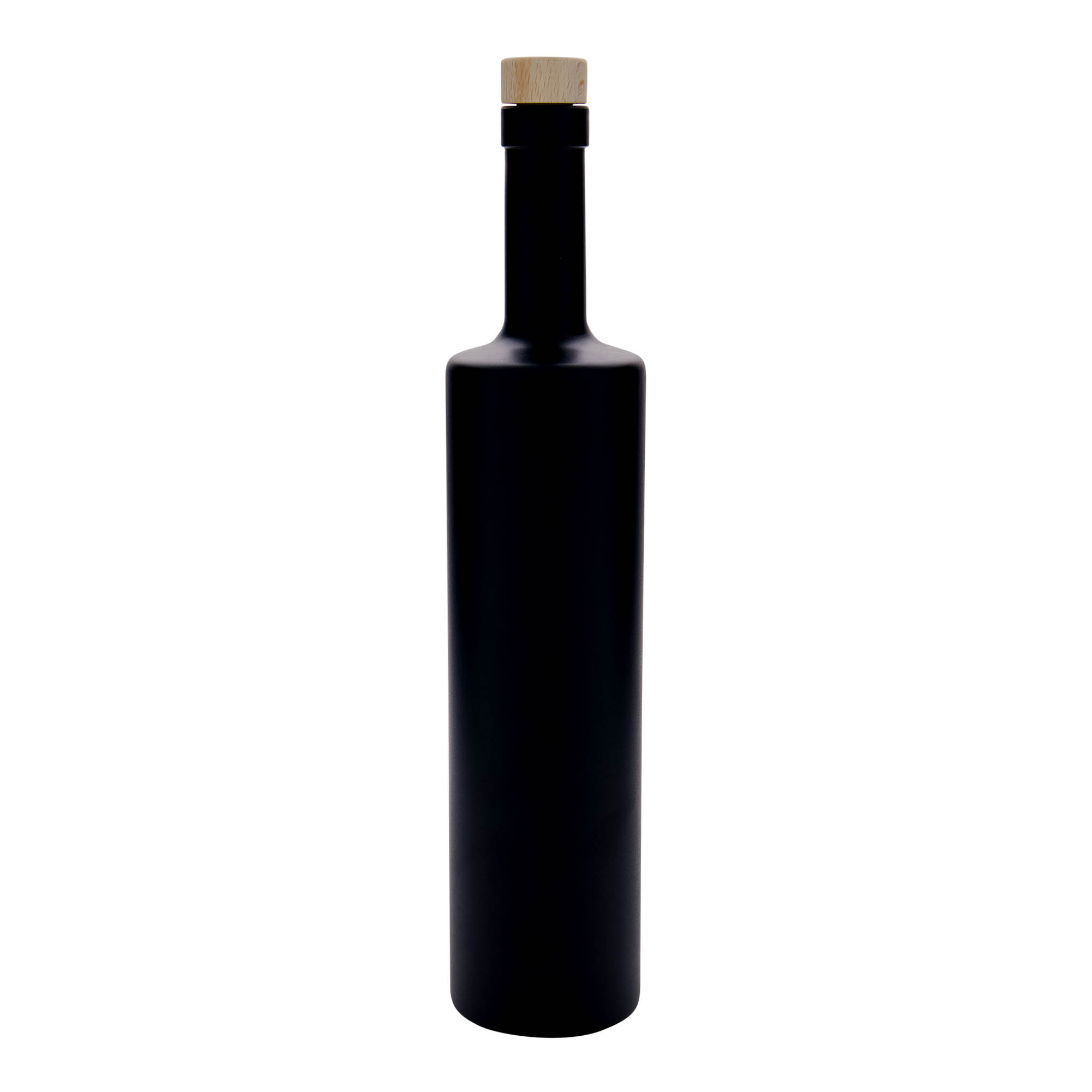 Bouteille en verre 700 ml 'Centurio', noire, bouchage: bouchon Bouteille en verre 700 ml 'Centurio', noire, bouchage: bouchon