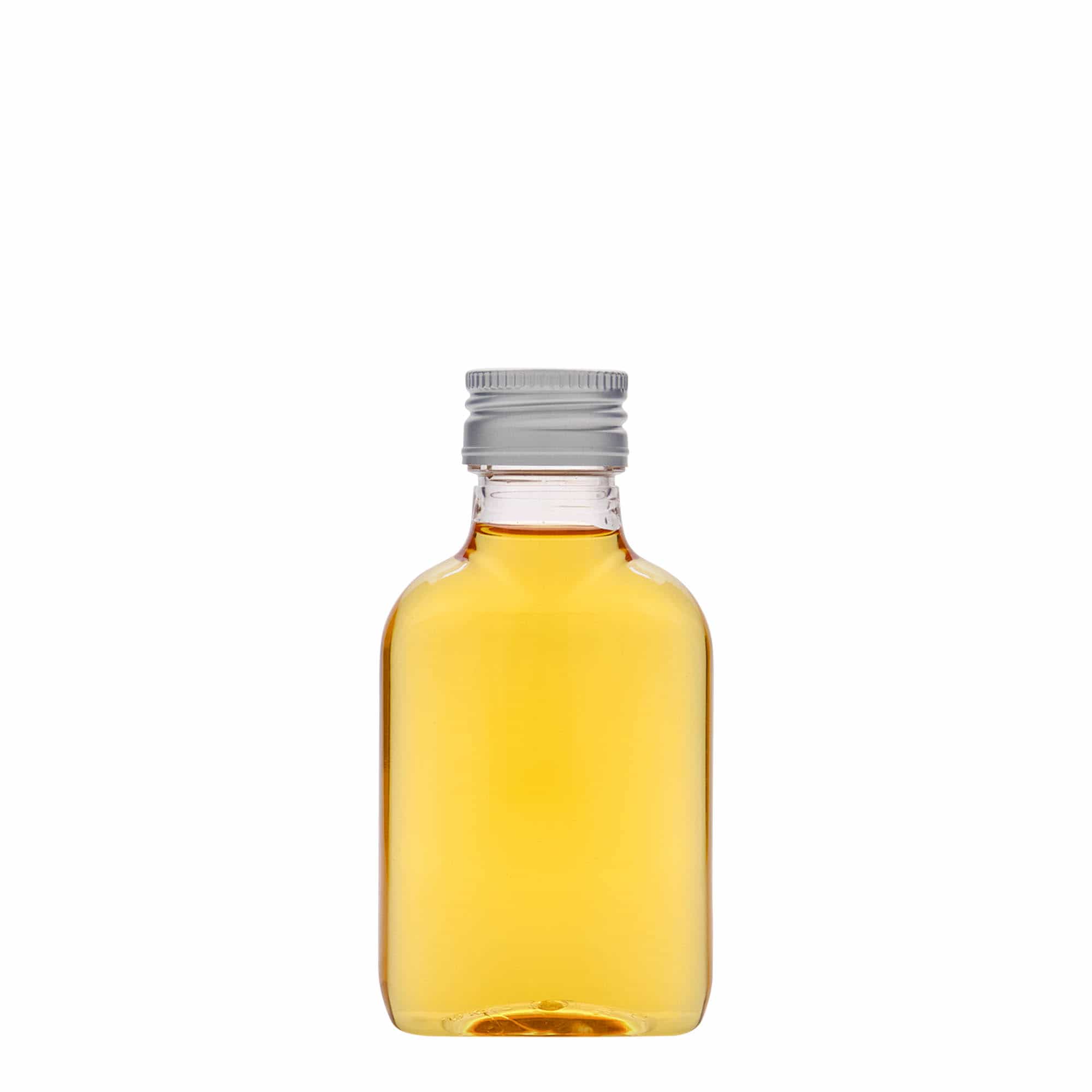 Zakflacon, 100 ml, ovaal, pet, monding: PP 28