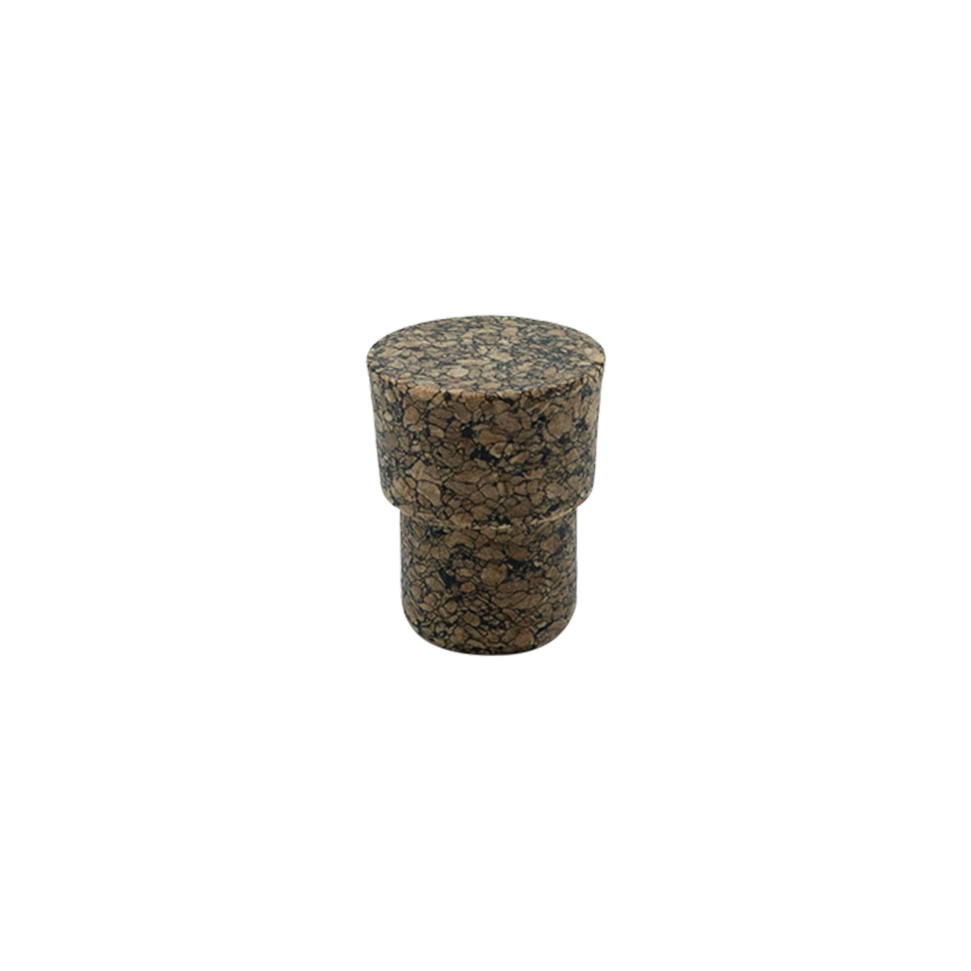 Dopkurk 'Cornice'19,5 mm, Corkcoal, voor monding: kurk Dopkurk 'Cornice'19,5 mm, Corkcoal, voor monding: kurk