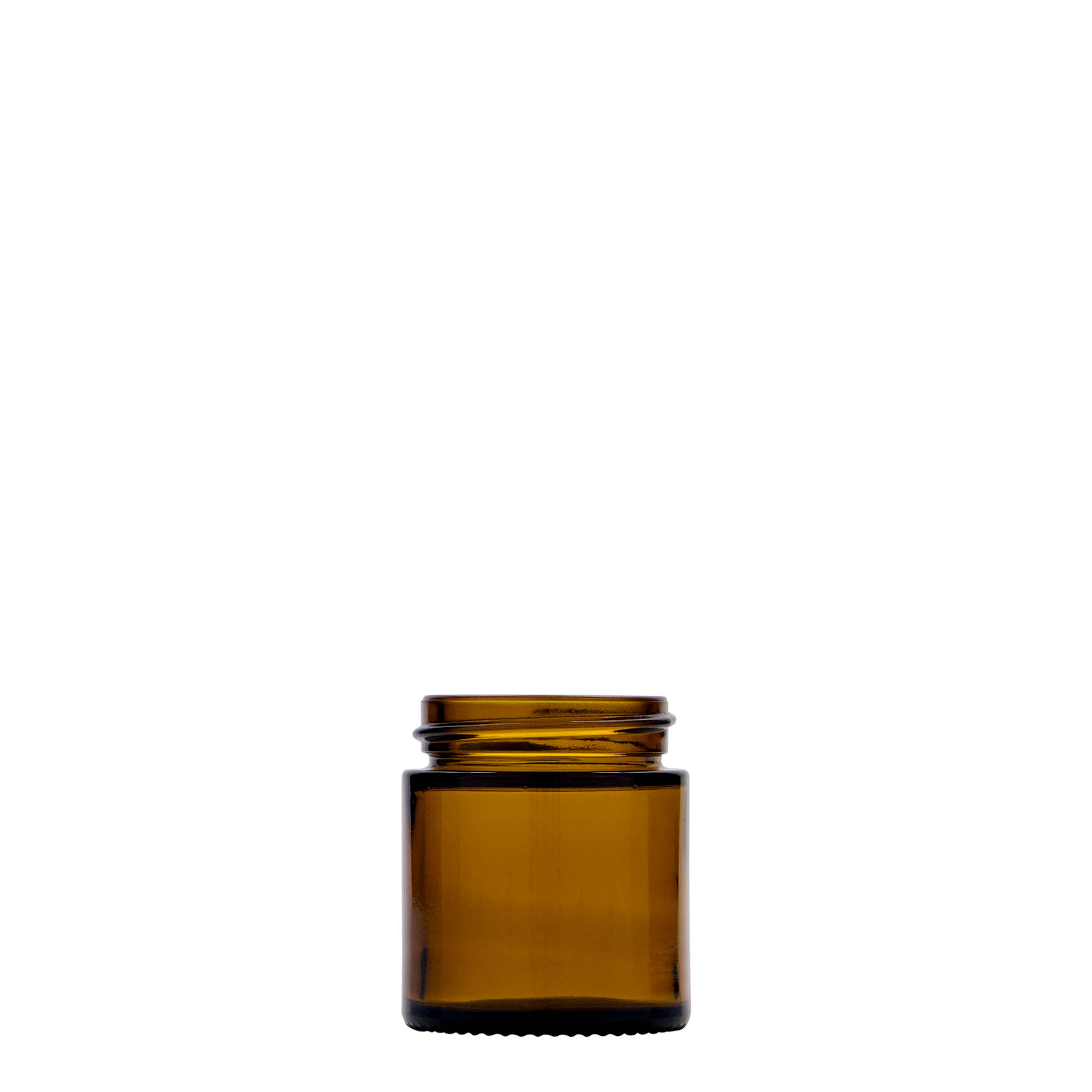 Potje 'Brown Line', 30 ml, glas, bruin, monding: schroefsluiting Potje 'Brown Line', 30 ml, glas, bruin, monding: schroefsluiting