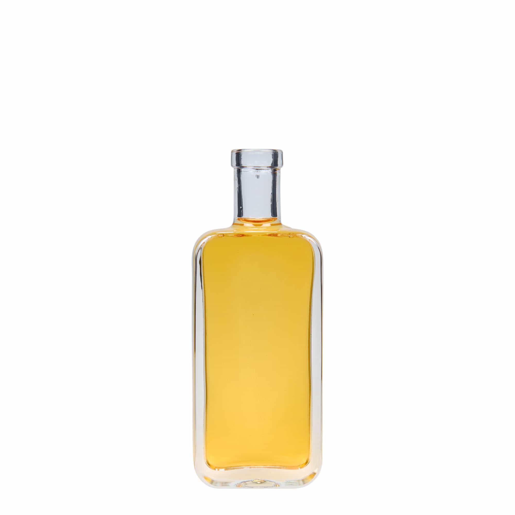 Bouteille en verre 100 ml 'Nice', rectangulaire, bouchage: bouchon