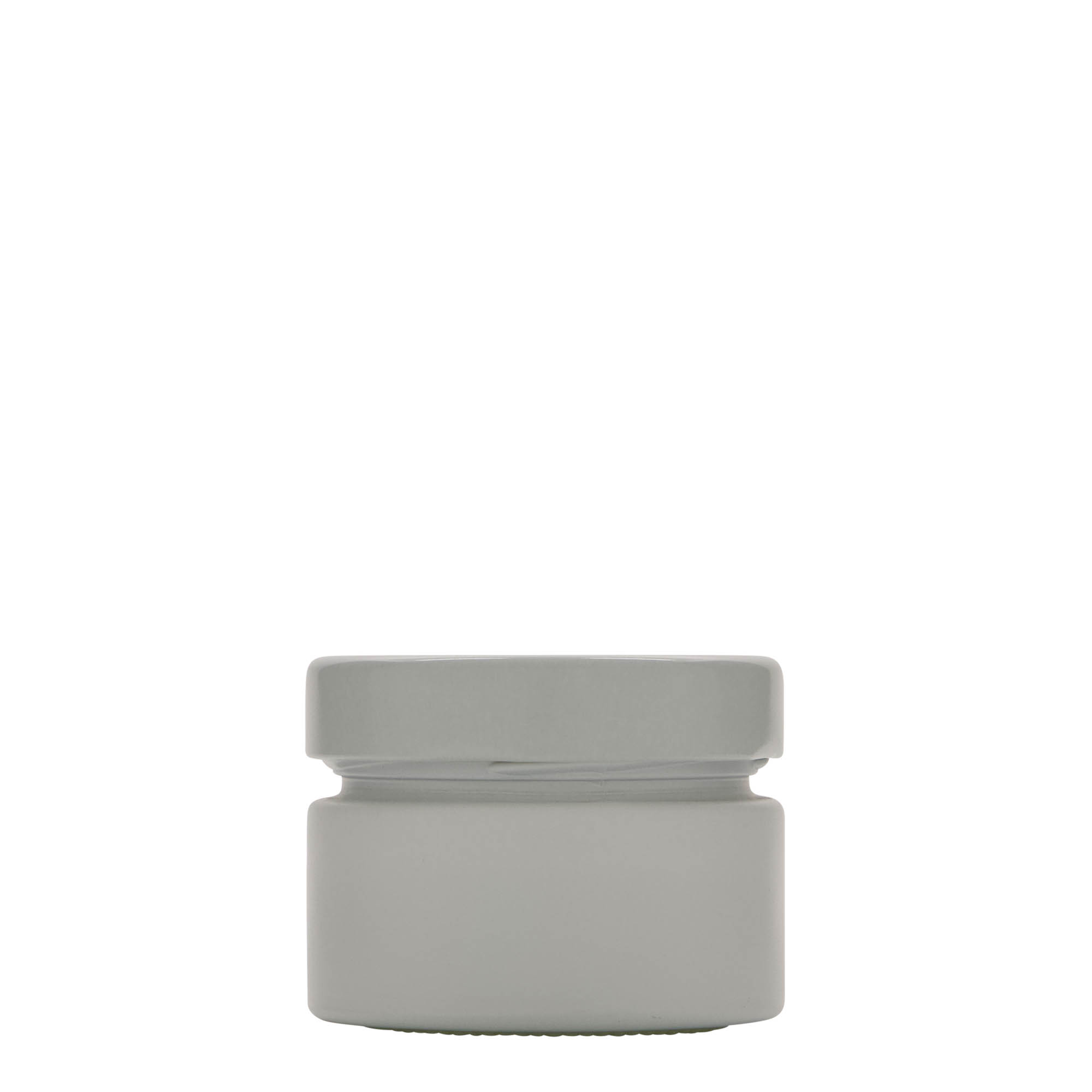 Ronde pot 'Aurora', 130 ml, wit, monding: deep-twist-off (DTO 66) Ronde pot 'Aurora', 130 ml, wit, monding: deep-twist-off (DTO 66)