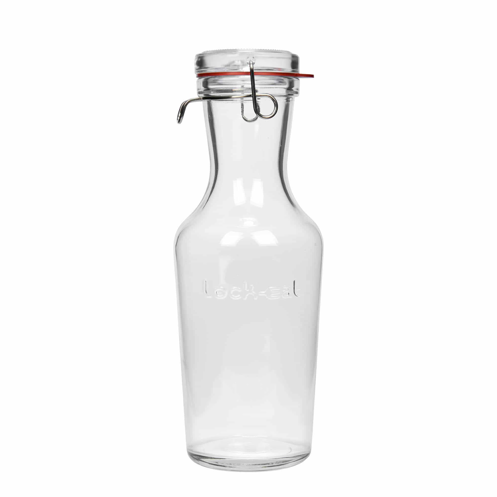Glazen karaf 'Lock-Eat', 1000 ml, monding: beugelsluiting Glazen karaf 'Lock-Eat', 1000 ml, monding: beugelsluiting
