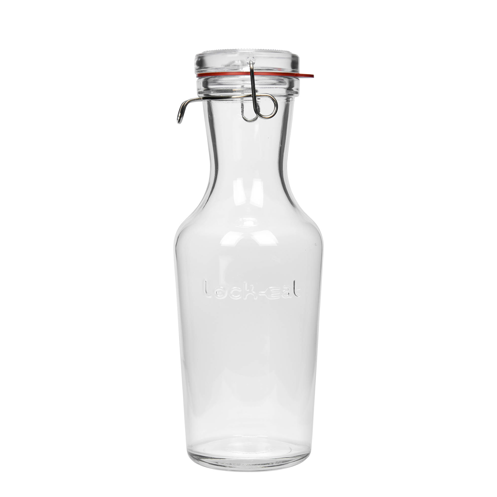 Glazen karaf 'Lock-Eat', 1000 ml, monding: beugelsluiting Glazen karaf 'Lock-Eat', 1000 ml, monding: beugelsluiting