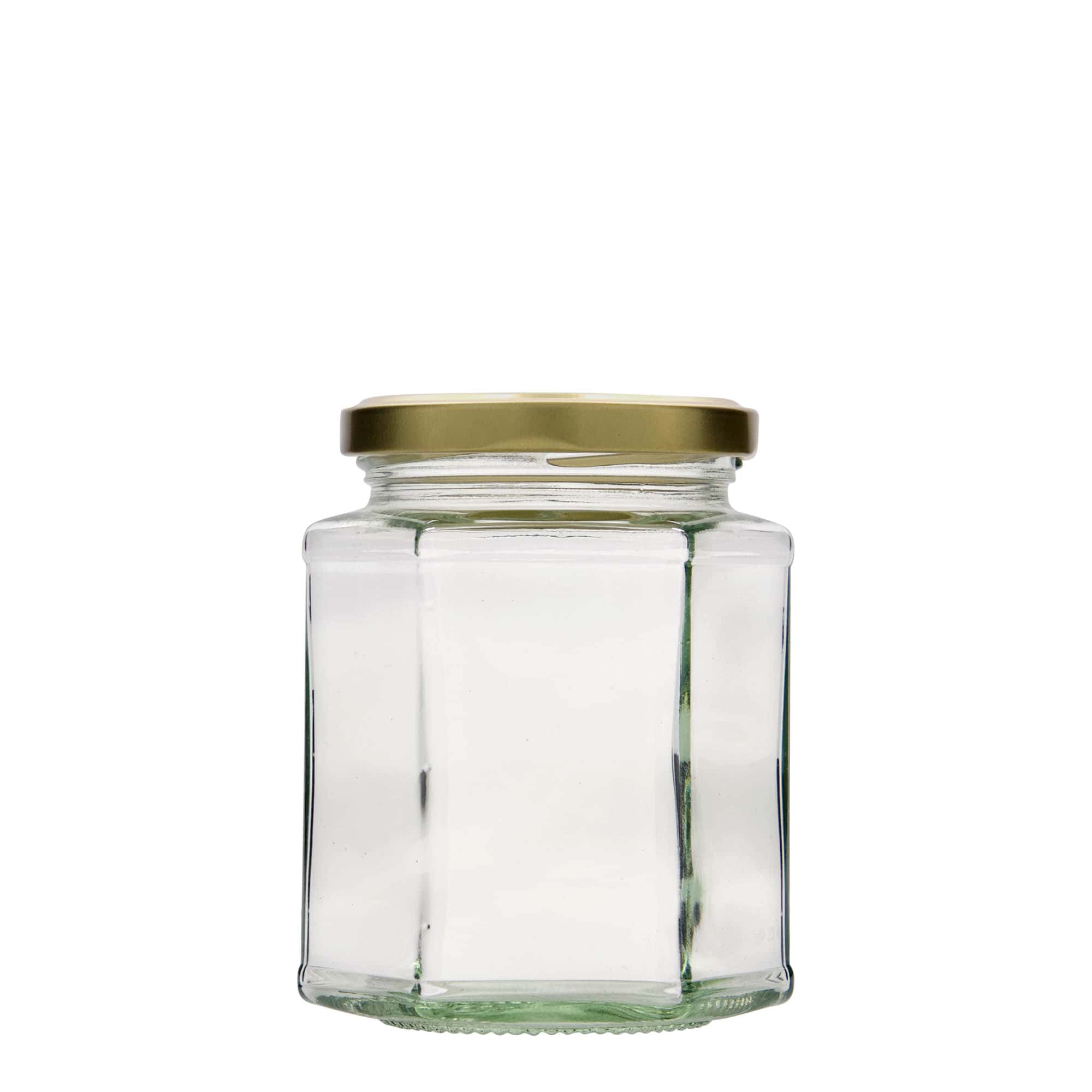 Hexagonale pot, 324 ml, monding: twist-off (TO 66)