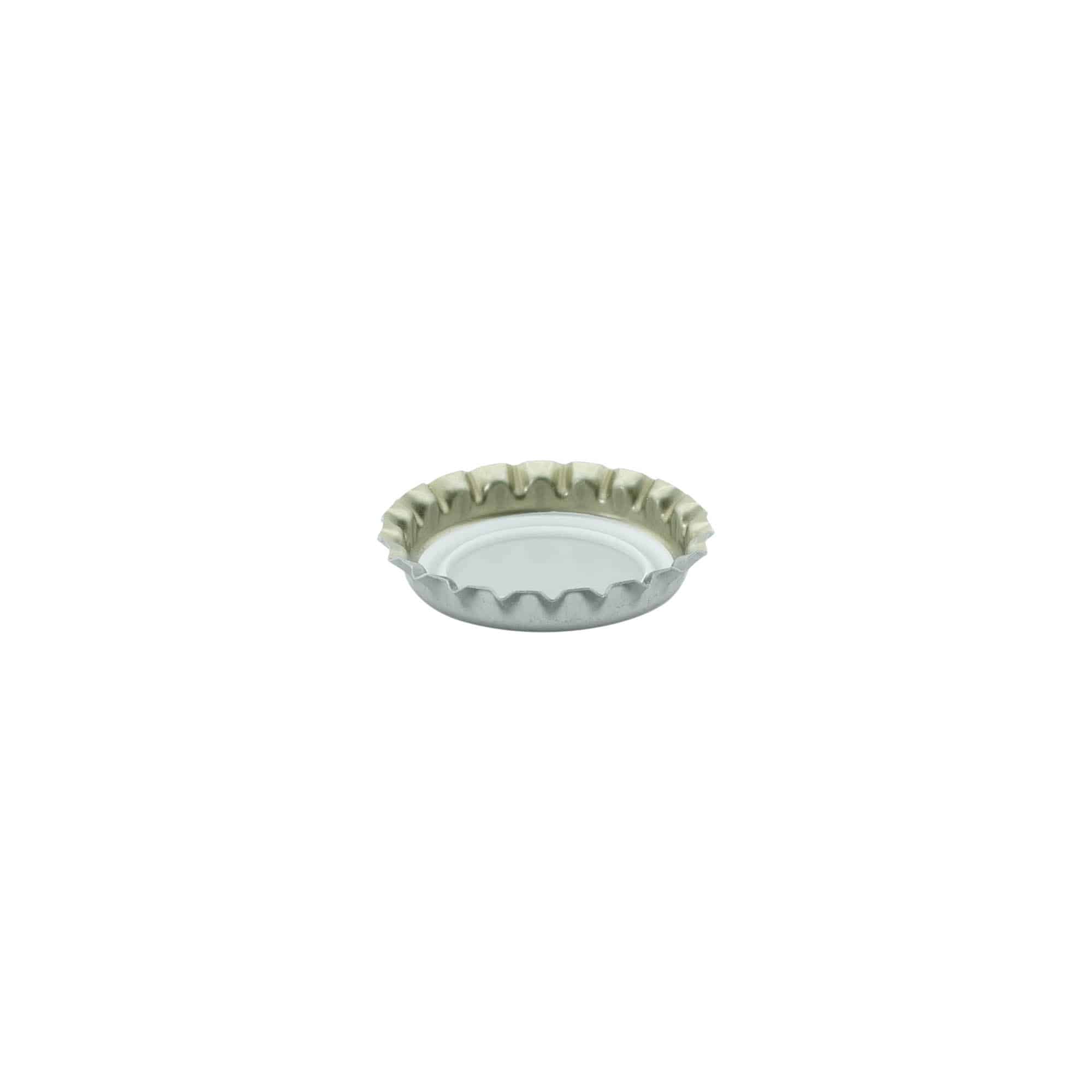 Kroonkurk, 26 mm, metaal, zilver