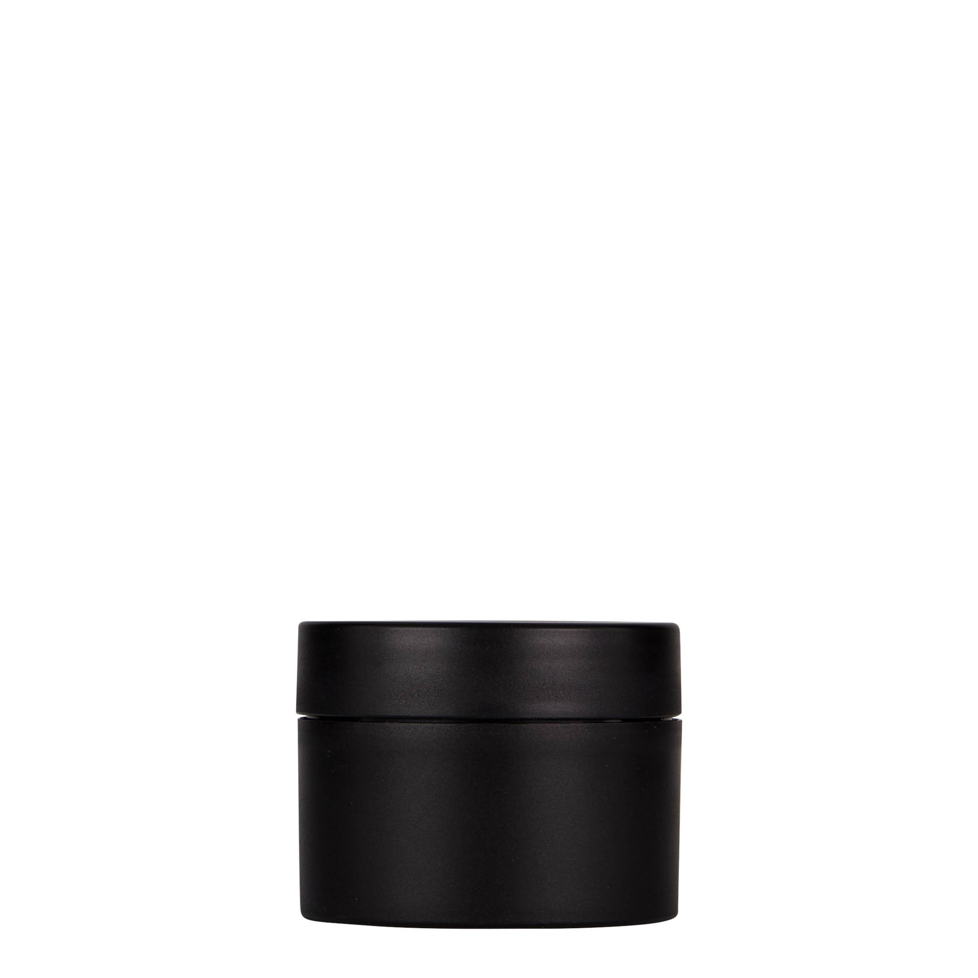 Plastic pot 'Antonella', 50 ml, PP, zwart, monding: schroefsluiting Plastic pot 'Antonella', 50 ml, PP, zwart, monding: schroefsluiting