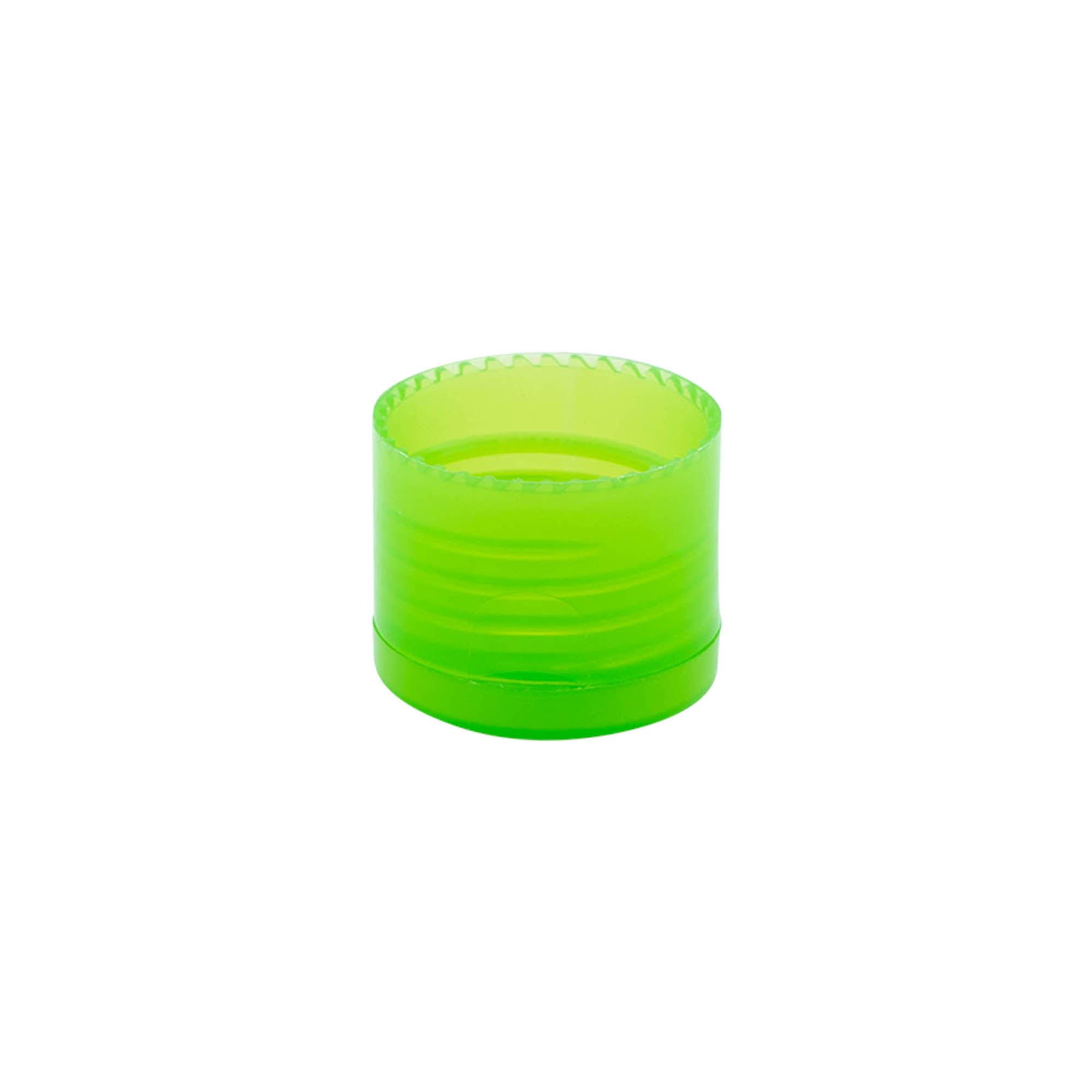Bougage à vis à charnière rabattable, plastique PP, vert, pour bouchage: 24/410 Bougage à vis à charnière rabattable, plastique PP, vert, pour bouchage: 24/410