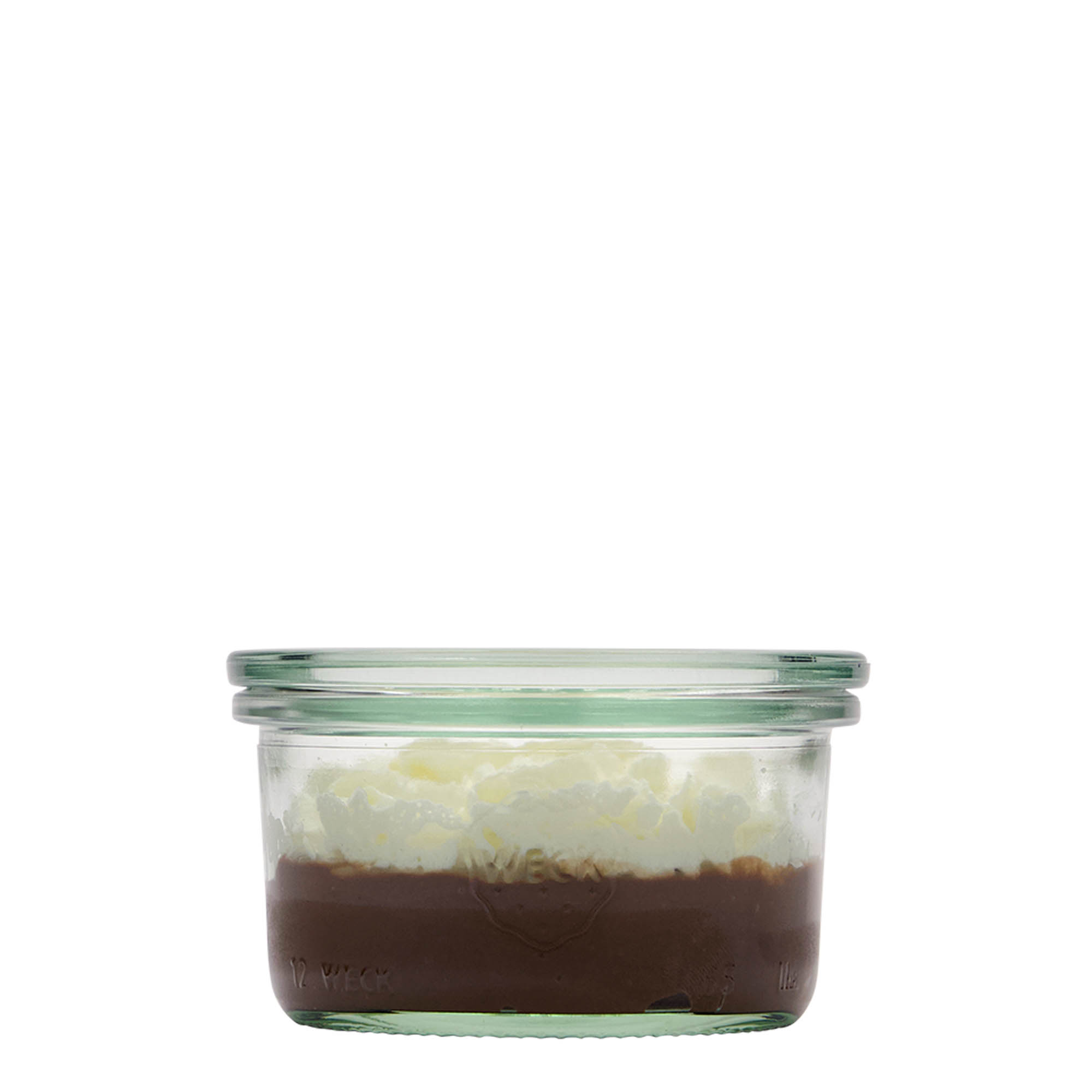 Verrine WECK 165 ml, bouchage: bords arrondis Verrine WECK 165 ml, bouchage: bords arrondis