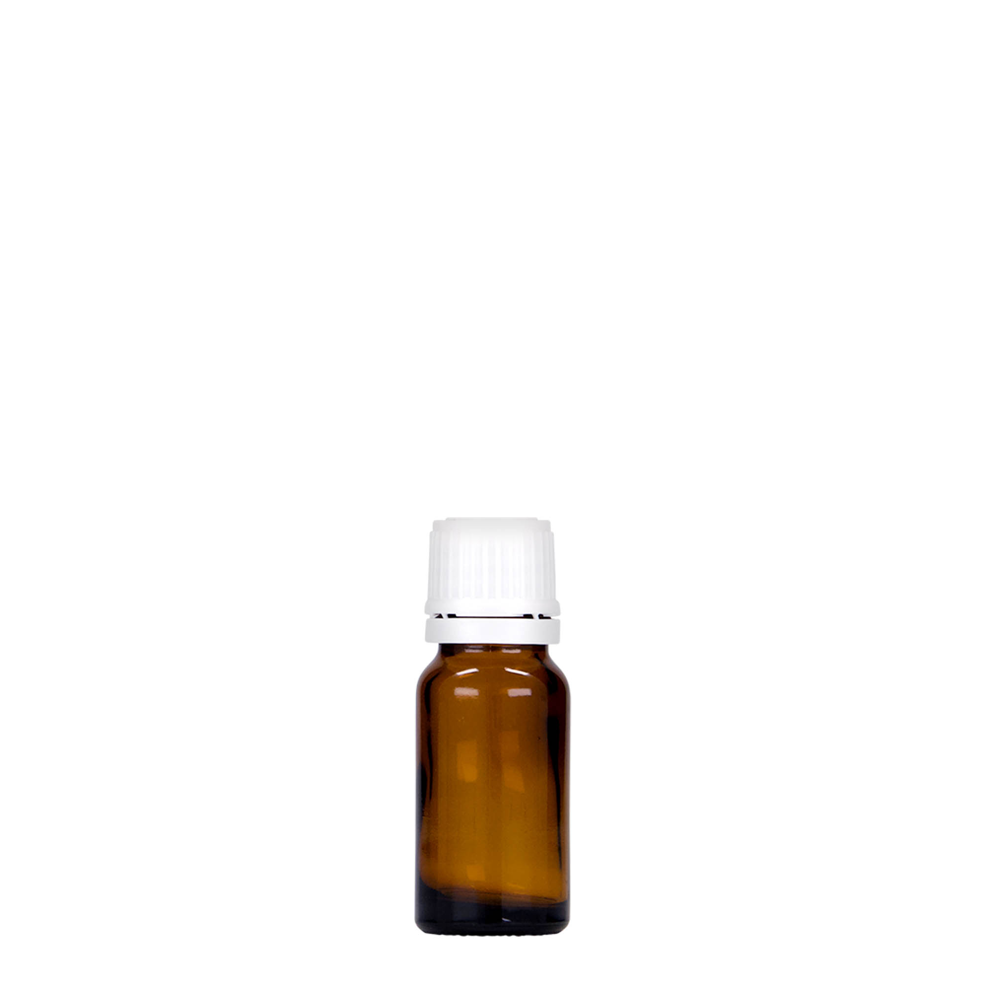 Medicijnfles, 10 ml, glas, bruin, monding: DIN 18 Medicijnfles, 10 ml, glas, bruin, monding: DIN 18