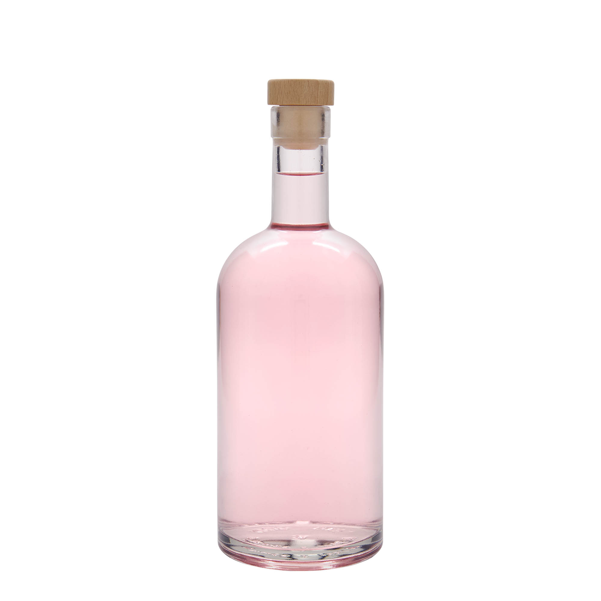 Glazen fles 'Franco', 700 ml, monding: kurk