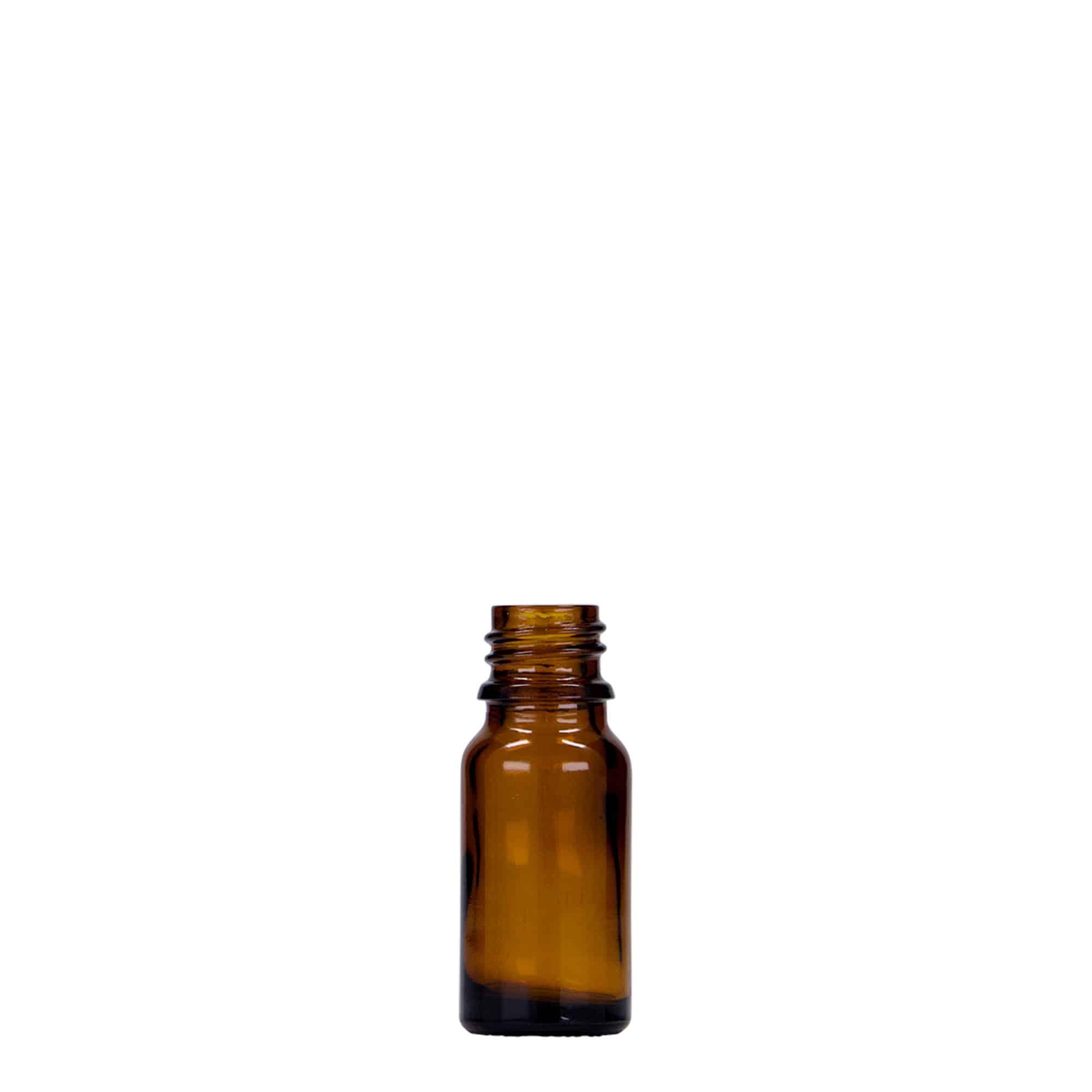 Flacon pharmaceutique 10 ml, verre, marron, bouchage: DIN 18 Flacon pharmaceutique 10 ml, verre, marron, bouchage: DIN 18