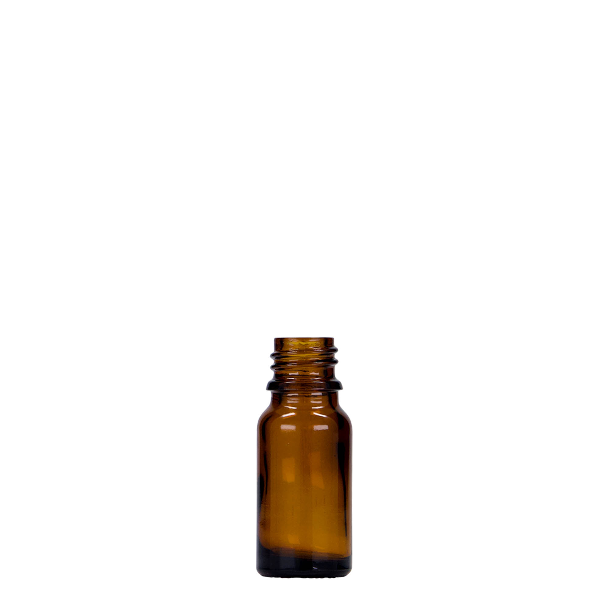 Medicijnfles, 10 ml, glas, bruin, monding: DIN 18 Medicijnfles, 10 ml, glas, bruin, monding: DIN 18