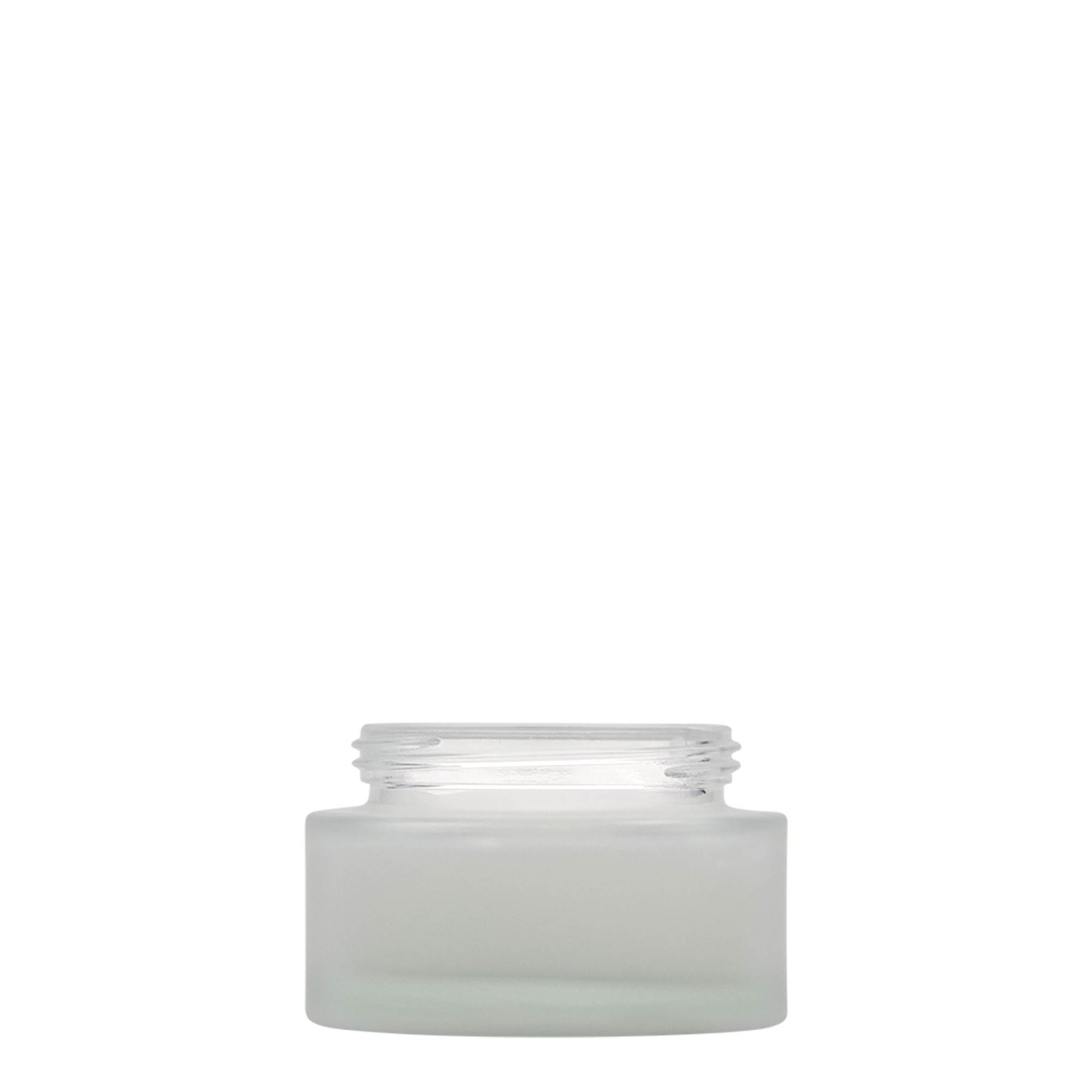 Pot 50 ml 'Platin Edition', verre, glacé, bouchage: Bougage à vis