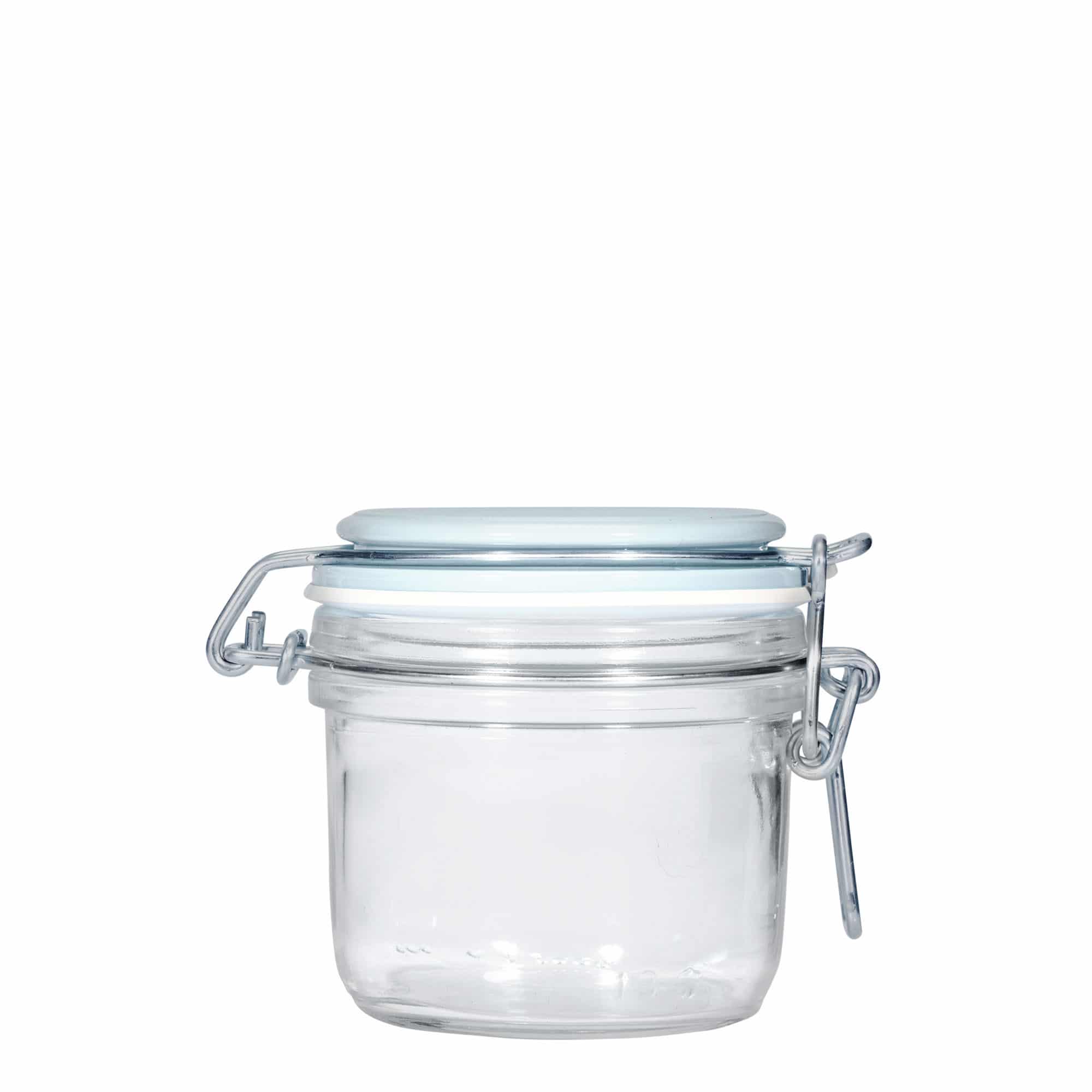 Pot met beugelsluiting 'Fido', 200 ml, blauw, monding: beugelsluiting Pot met beugelsluiting 'Fido', 200 ml, blauw, monding: beugelsluiting