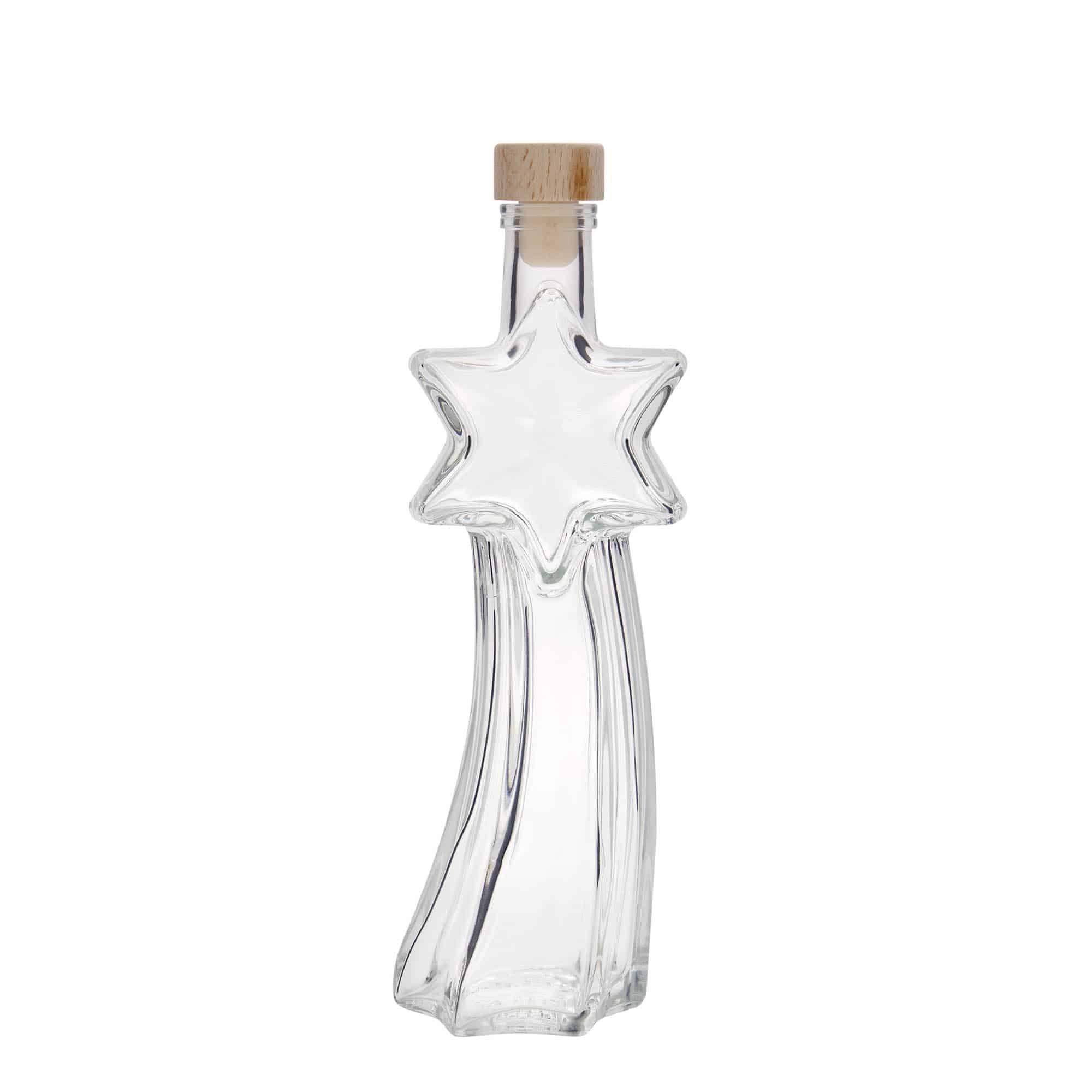 Bouteille en verre 200 ml 'Étoile filante', bouchage: bouchon