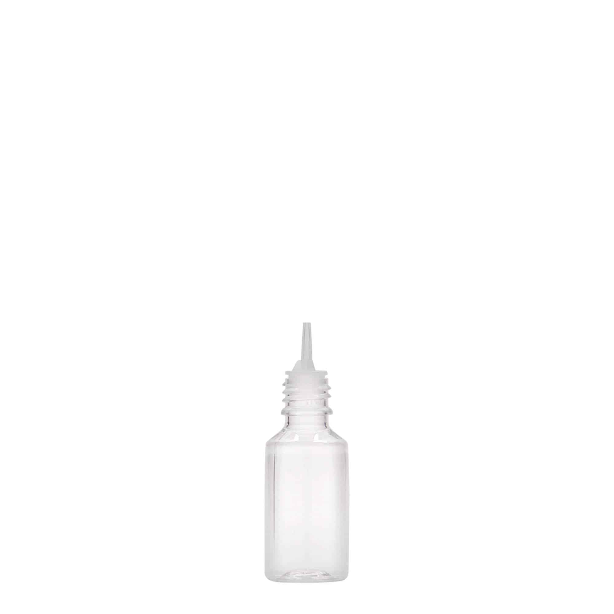 Bouteille en PET 10 ml 'E-Liquid' avec sécurité qualité et enfants, plastique, bouchage: Bougage à vis