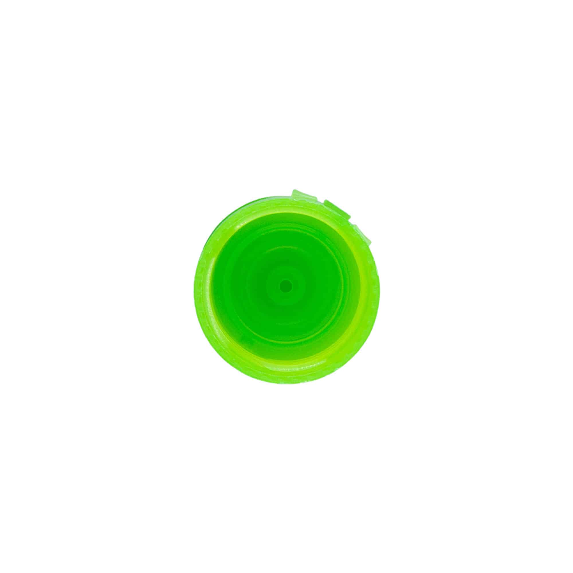Bougage à vis à charnière rabattable, plastique PP, vert, pour bouchage: 24/410