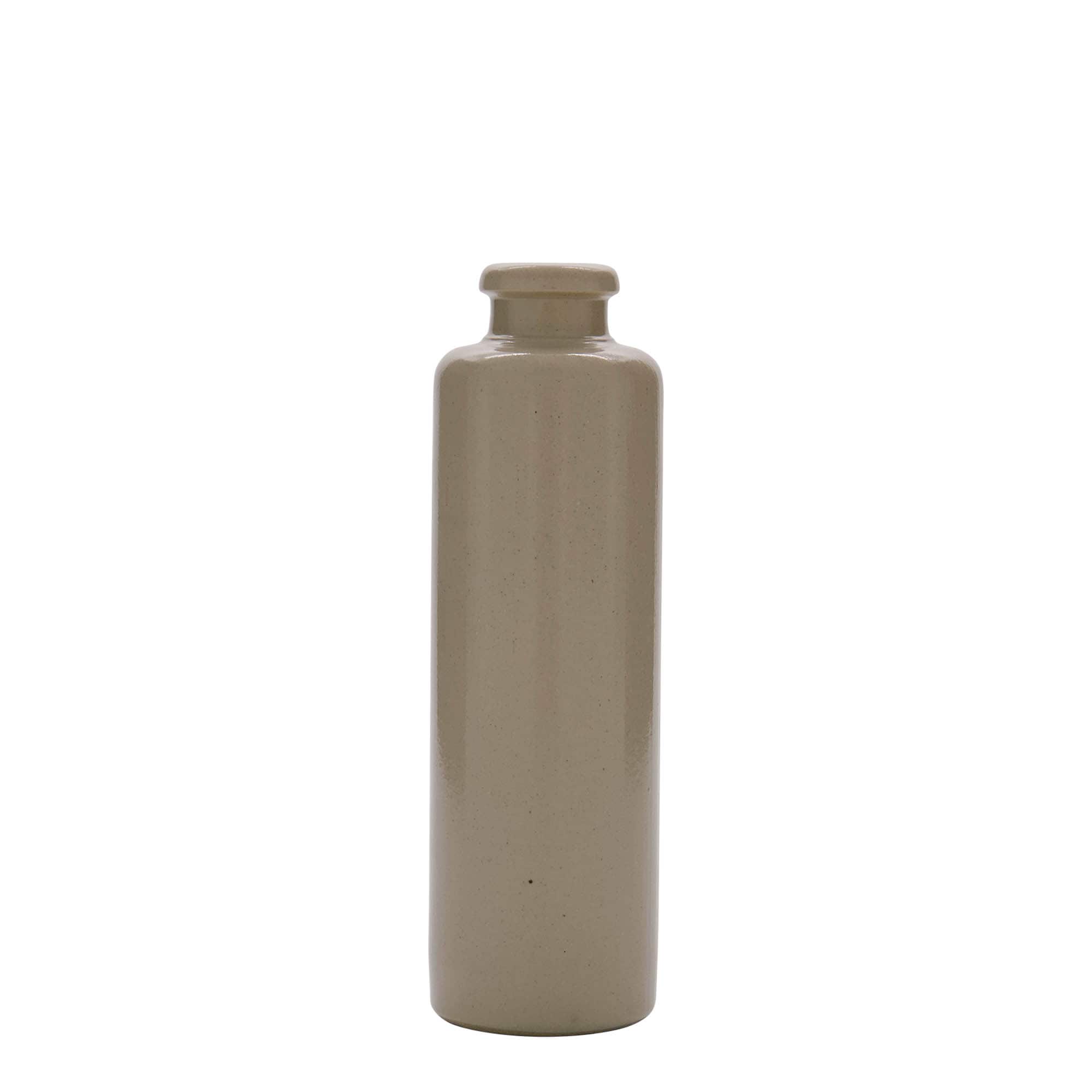 Chope en terre cuite 200 ml, grès, beige, bouchage: bouchon